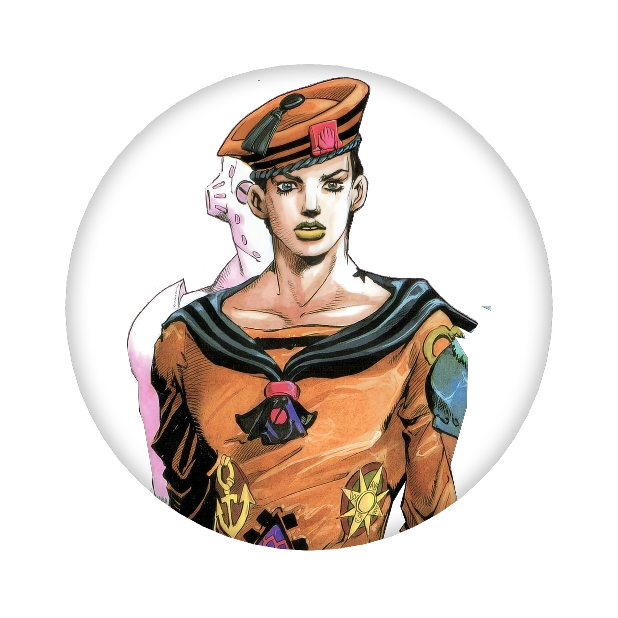 （画像用） ジョジョの奇妙な冒険 東方定助 JoJo's Bizarre Adventure Higashikata Josuke 6cm 缶バッジ 複数セット