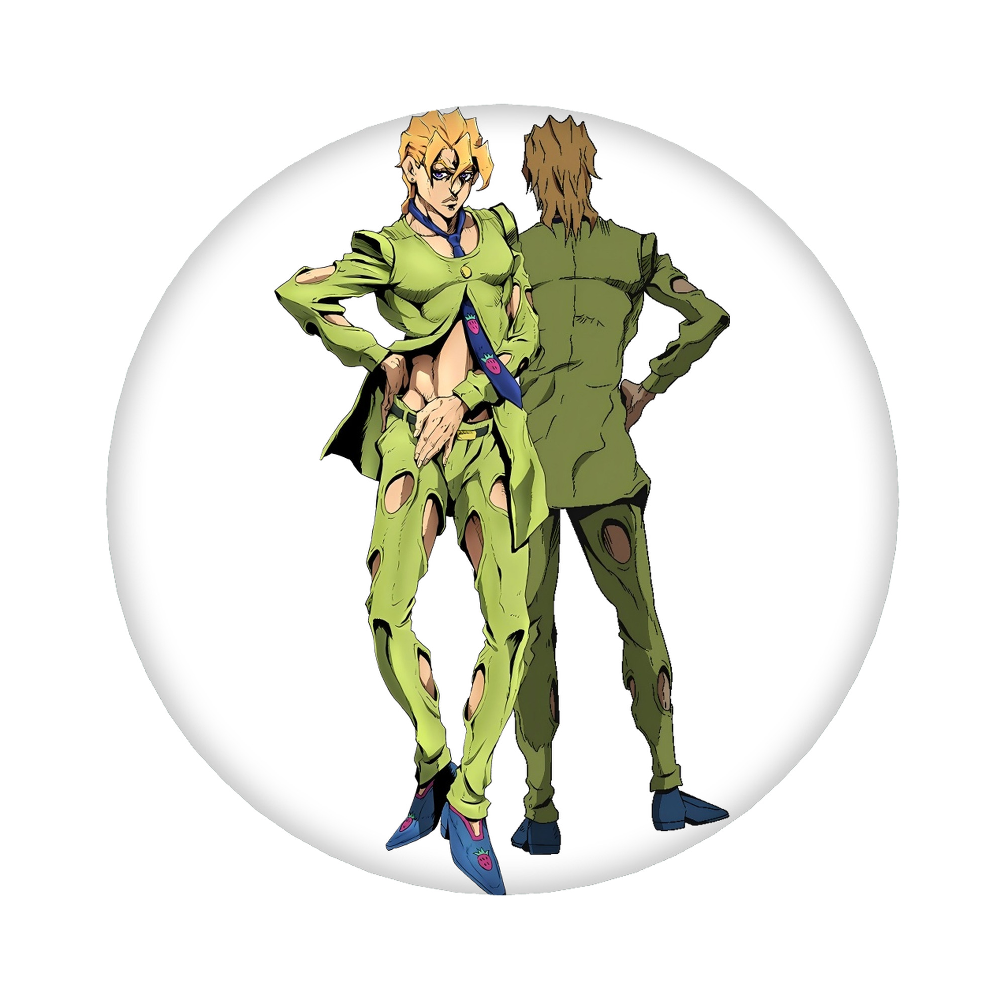（画像用） ジョジョの奇妙な冒険 パンナコッタ?フー JoJo's Bizarre Adventure Pannacotta Fugo 6cm 缶バッジ 複数セット