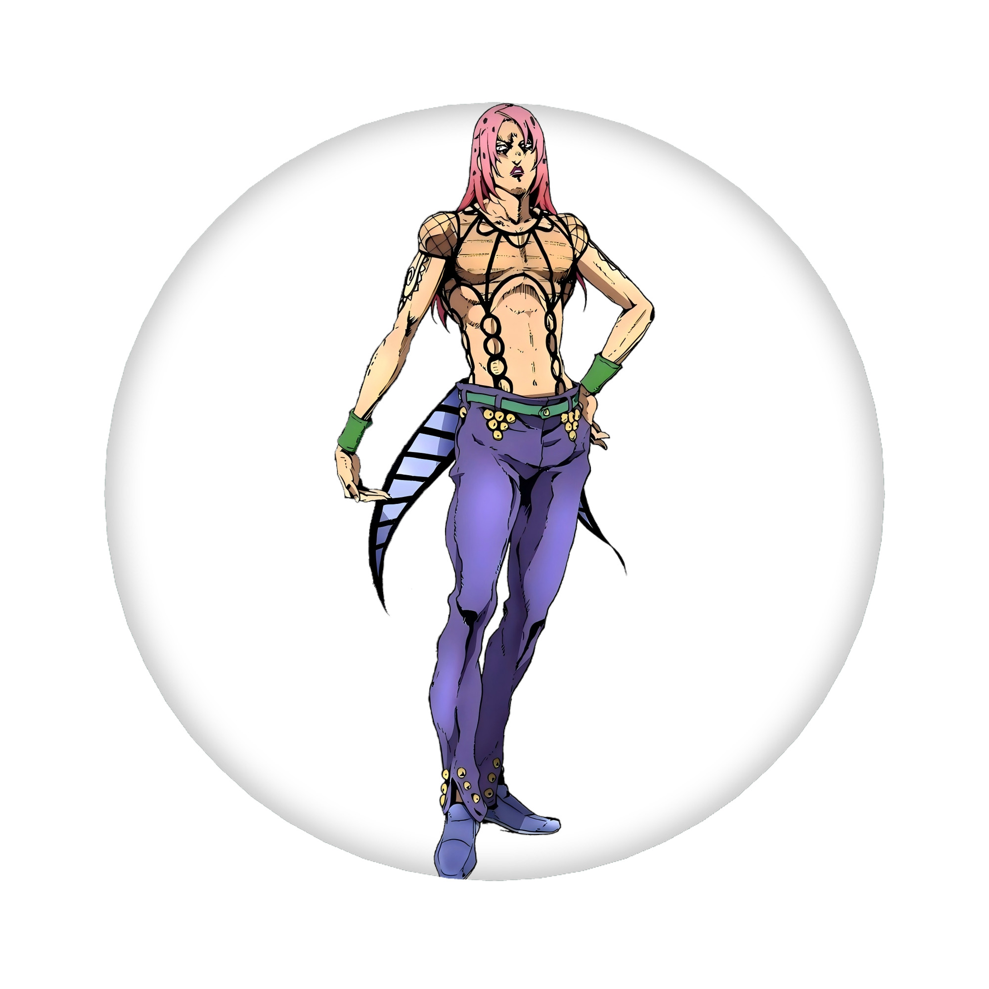 （画像用） ジョジョの奇妙な冒険 ビネガー?ドッピオ JoJo's Bizarre Adventure Vinegar Doppio 6cm 缶バッジ 複数セット