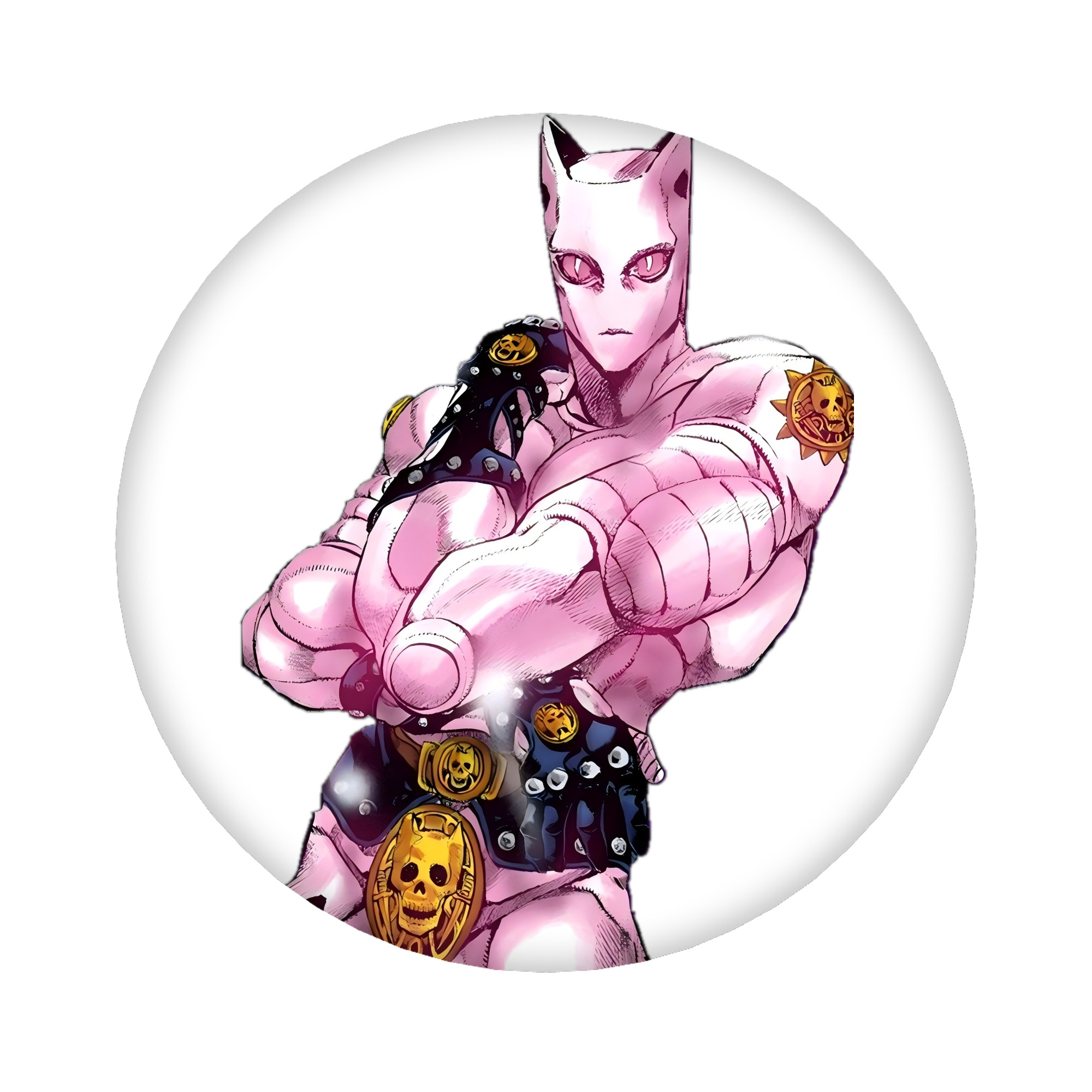 （画像用） ジョジョの奇妙な冒険 きら よしかげ JoJo's Bizarre Adventure Kira Yoshikage 6cm 缶バッジ 複数セット