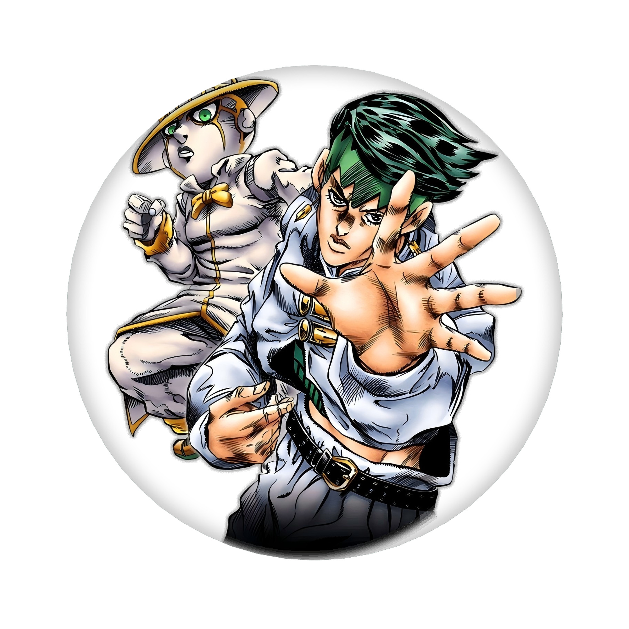 （画像用） ジョジョの奇妙な冒険 岸辺 露伴（きしべ ろはん） JoJo's Bizarre Adventure Rohan Kishibe 6cm 缶バッジ 複数セット