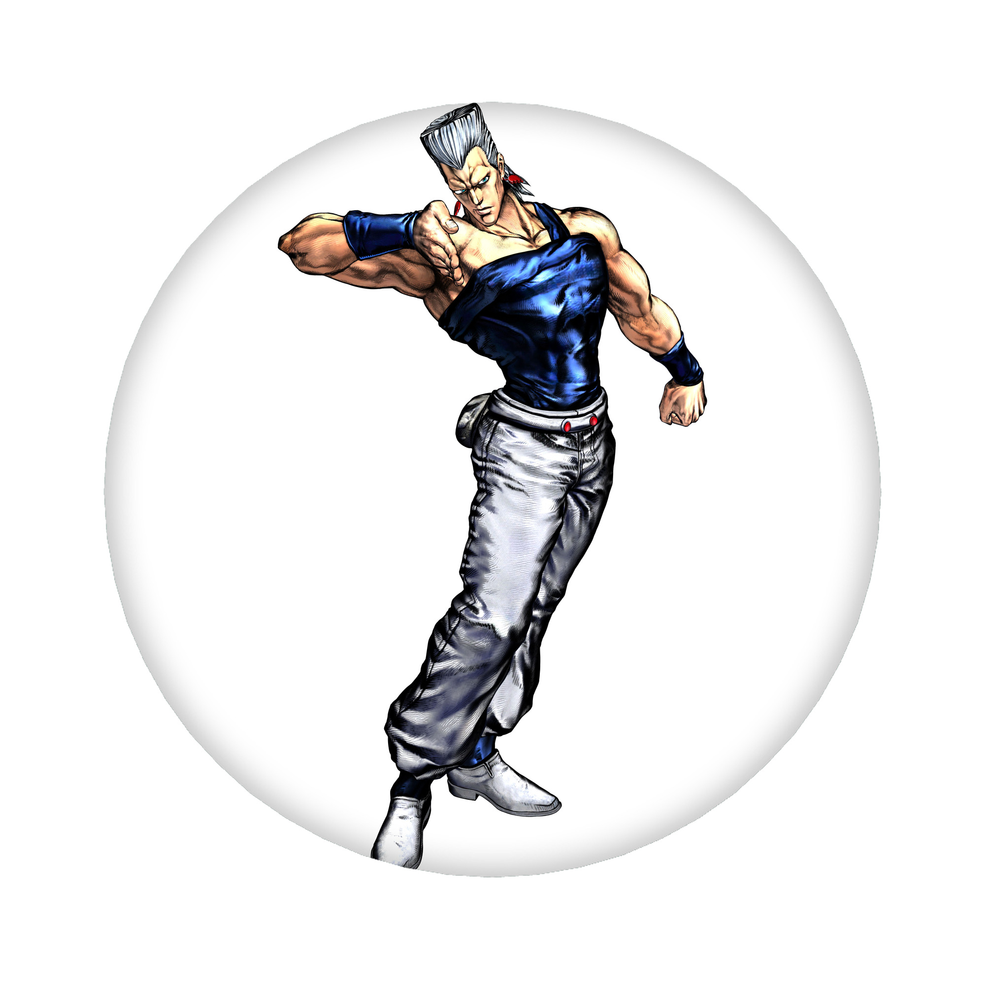 （画像用） ジョジョの奇妙な冒険 ジャン＝ピエール?ポルナレフ JoJo's Bizarre Adventure Jan Pierre Polnareff 6cm 缶バッジ 複数セット