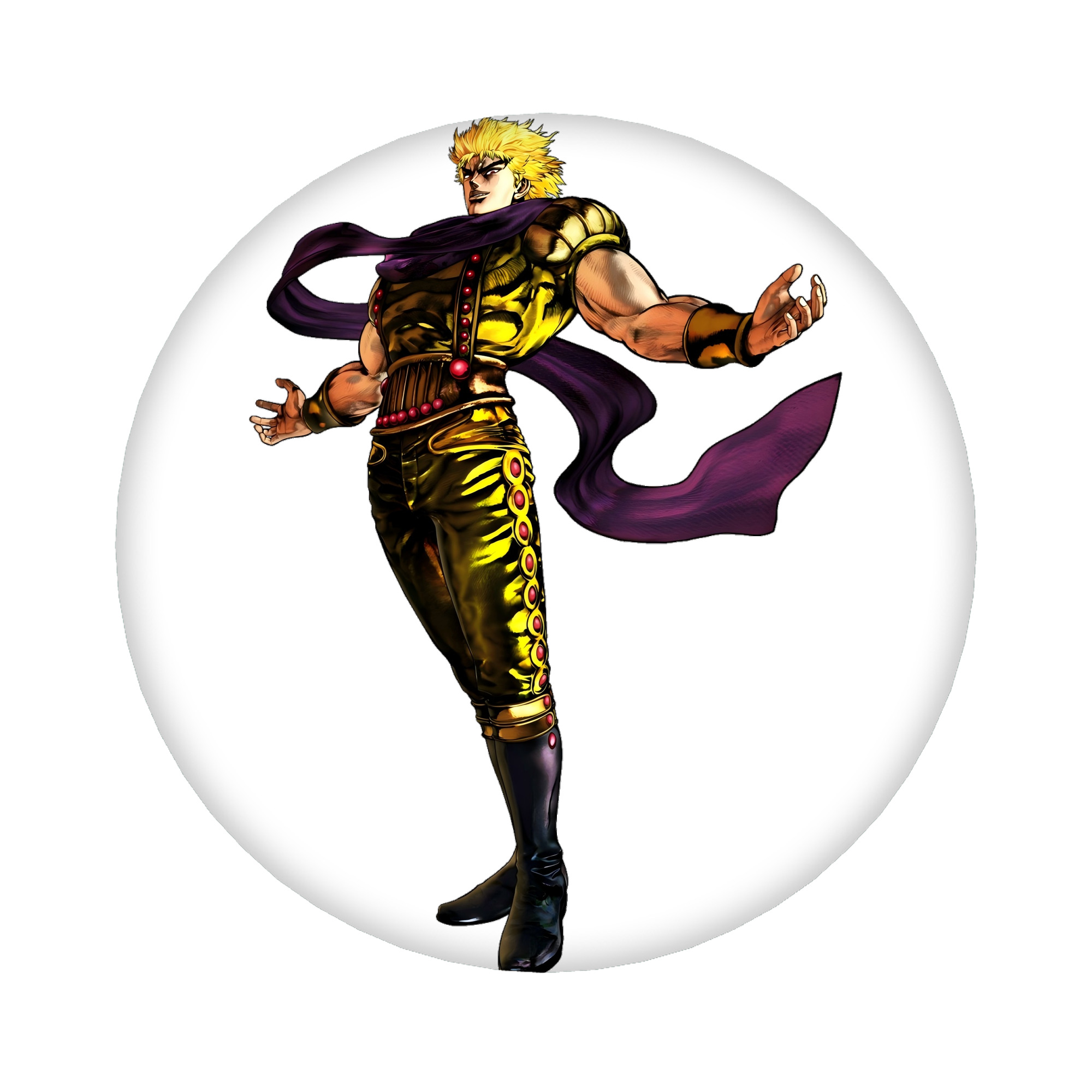 （画像用） ジョジョの奇妙な冒険 ディオ?ブランドー JoJo's Bizarre Adventure Dio Brando 6cm 缶バッジ 複数セット