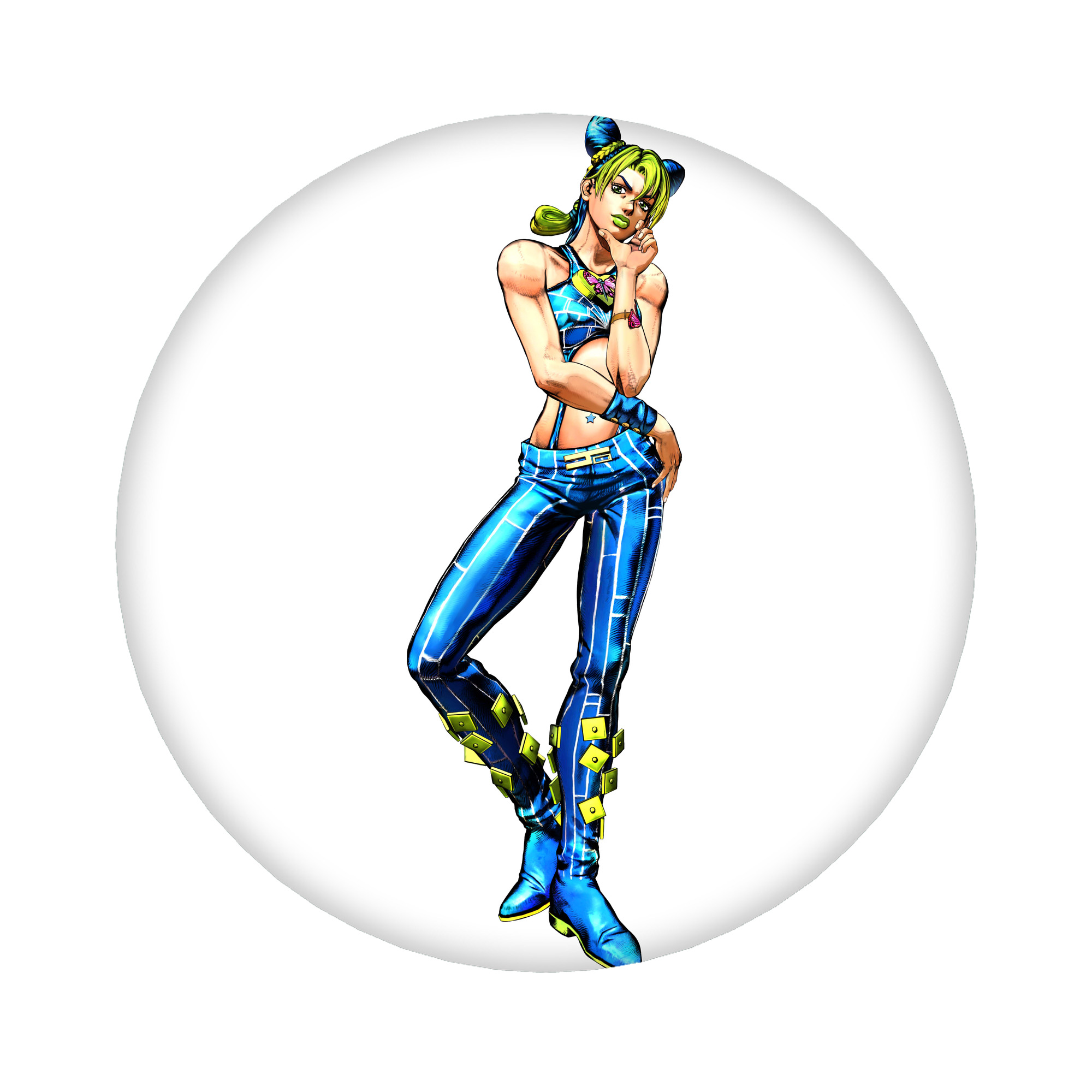 （画像用） "ジョジョの奇妙な冒険 くうじょう ジョリーン JoJo's Bizarre Adventure Jolyne Cujoh " 6cm 缶バッジ 複数セット