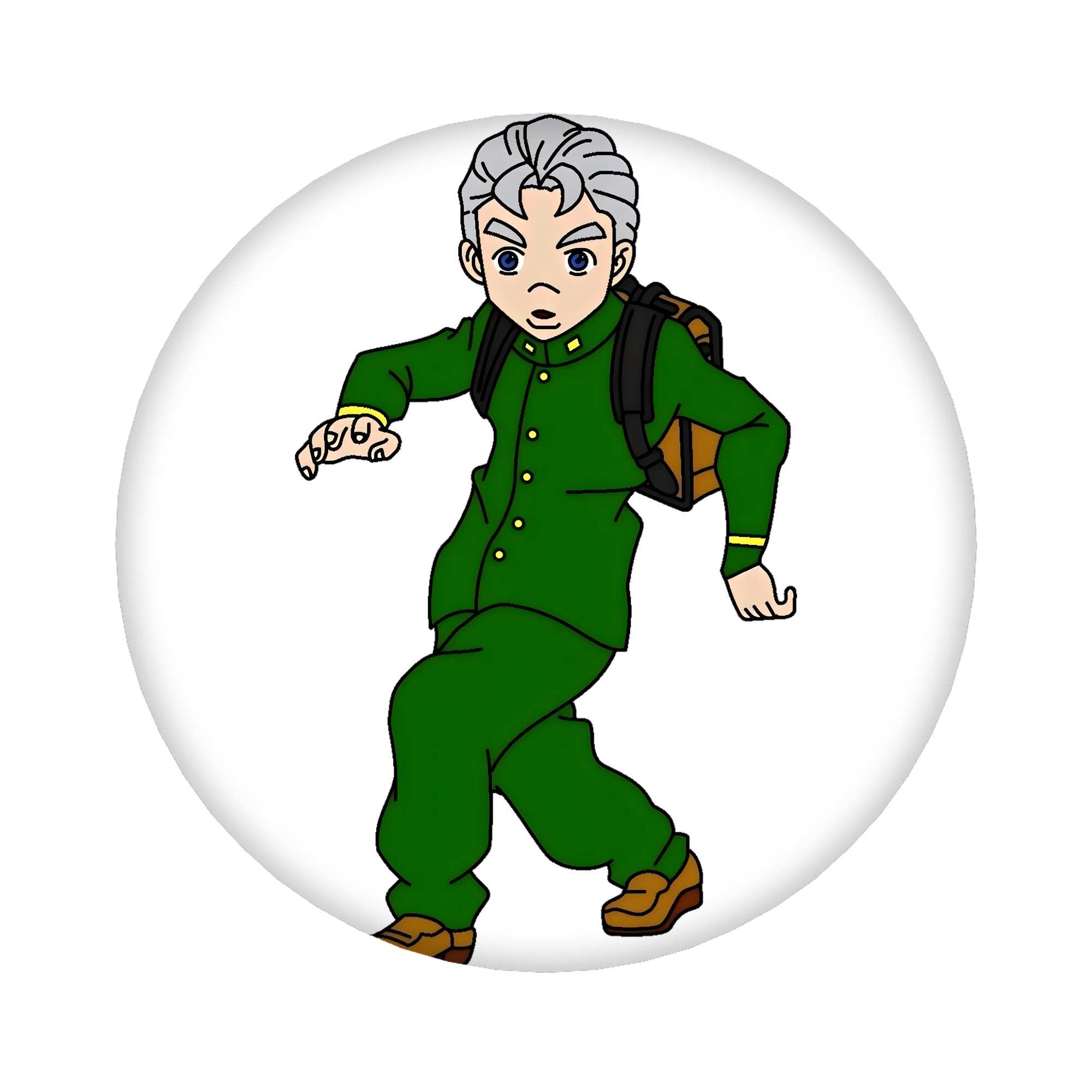 （画像用） ジョジョの奇妙な冒険 広瀨康一 JoJo's Bizarre Adventure Hirose Koichi 6cm 缶バッジ 複数セット