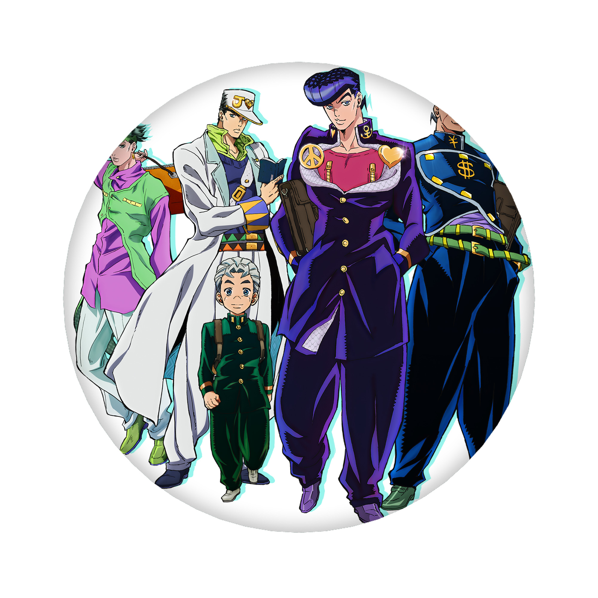 （画像用） ジョジョの奇妙な冒険 JoJo's Bizarre Adventure 6cm 缶バッジ 複数セット