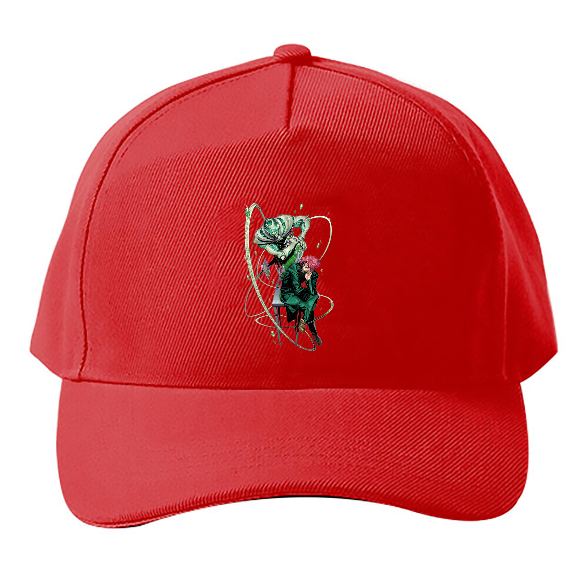 （画像用） ジョジョの奇妙な冒険 花京院 典明（かきょういん のりあき） JoJo's Bizarre Adventure Kakyoin Noriaki ベースボールキャップ 綿100％ 男女兼用 帽子 スポーツ