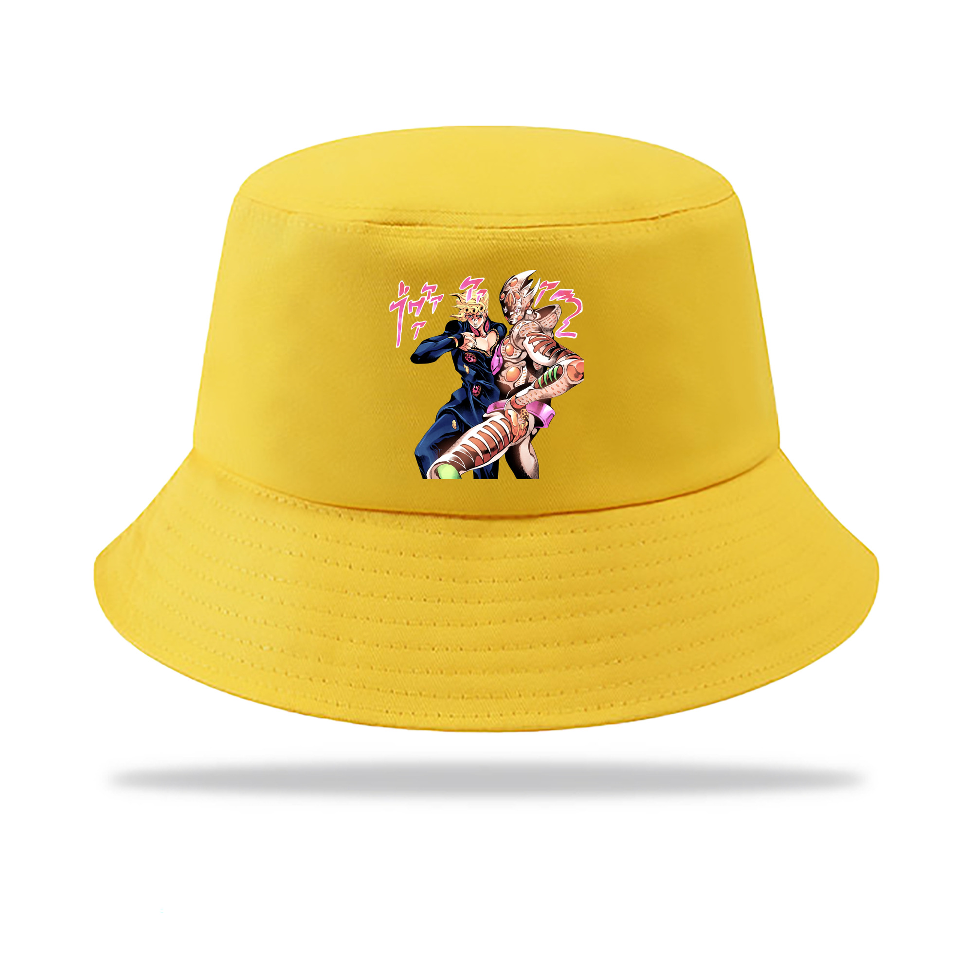 （画像用） ジョジョの奇妙な冒険 ジョルノ?ジョバァーナ JoJo's Bizarre Adventure Giorno Giovanna アウトドア日除けバケットハット