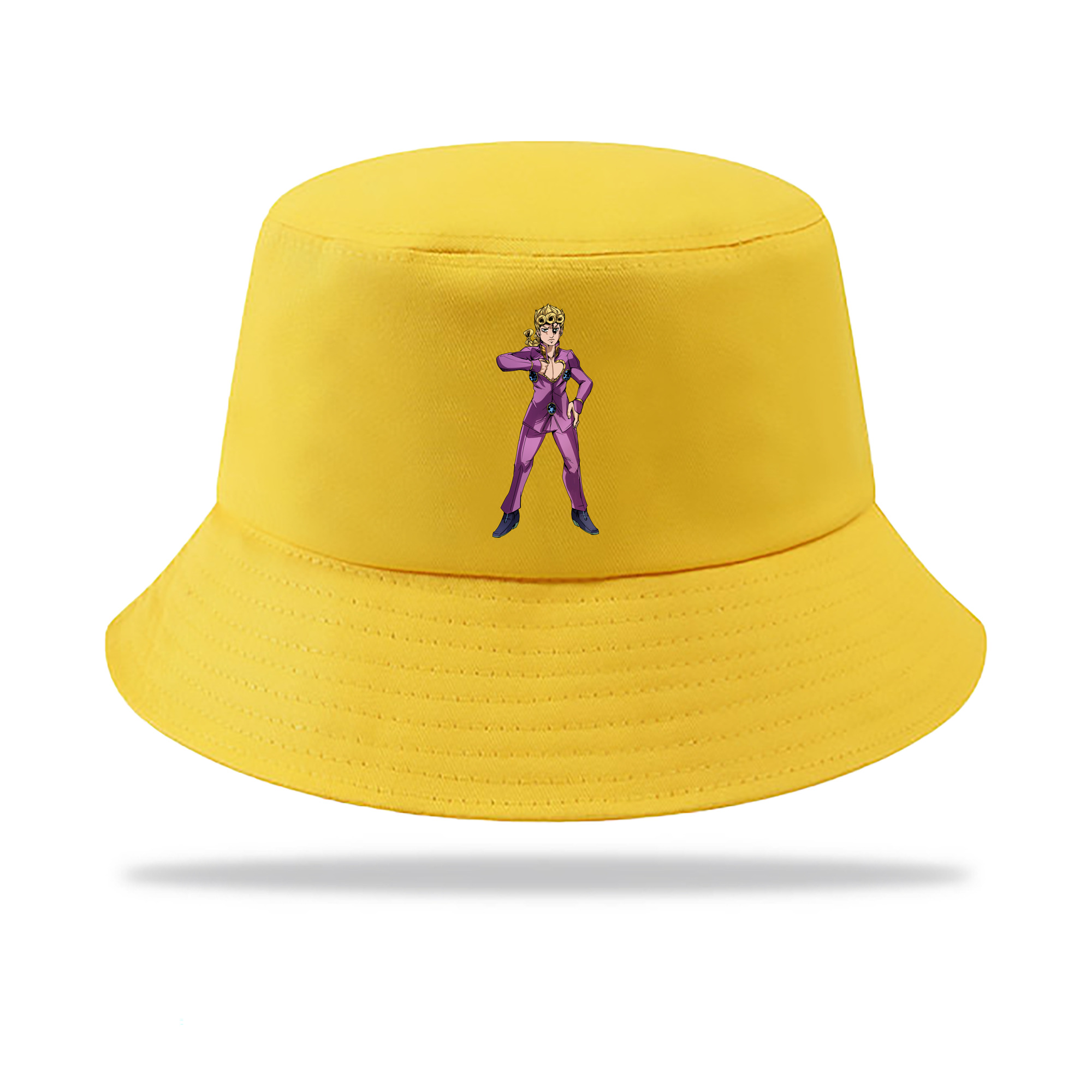 （画像用） ジョジョの奇妙な冒険 ジョルノ?ジョバァーナ JoJo's Bizarre Adventure Giorno Giovanna アウトドア日除けバケットハット