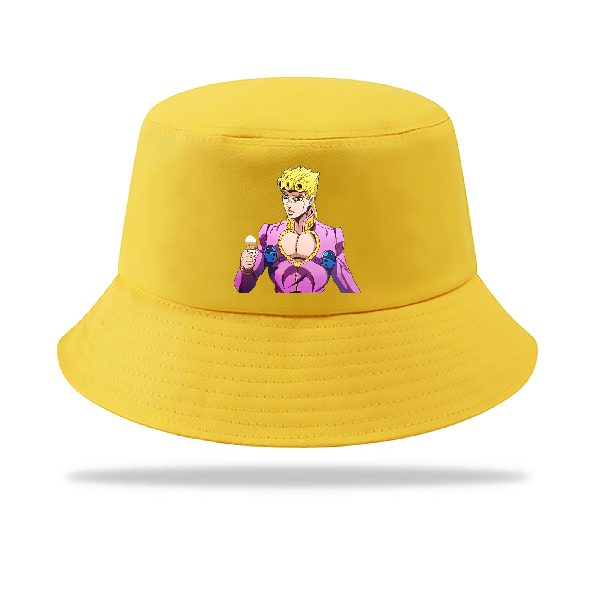 （画像用） ジョジョの奇妙な冒険 ジョルノ?ジョバァーナ JoJo's Bizarre Adventure Giorno Giovanna アウトドア日除けバケットハット