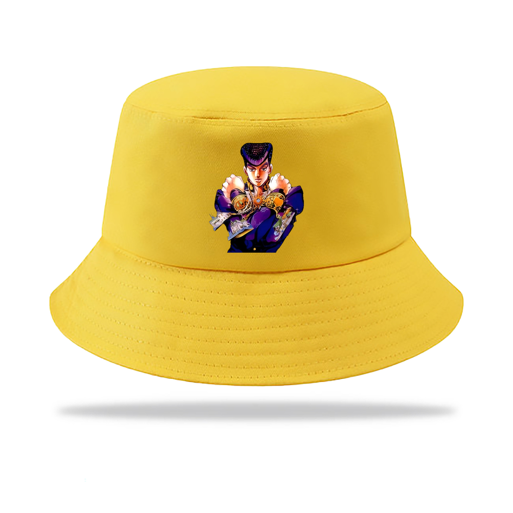 （画像用） ジョジョの奇妙な冒険 ひがしかた じょうすけ JoJo's Bizarre Adventure Higashikata Josuke アウトドア日除けバケットハット
