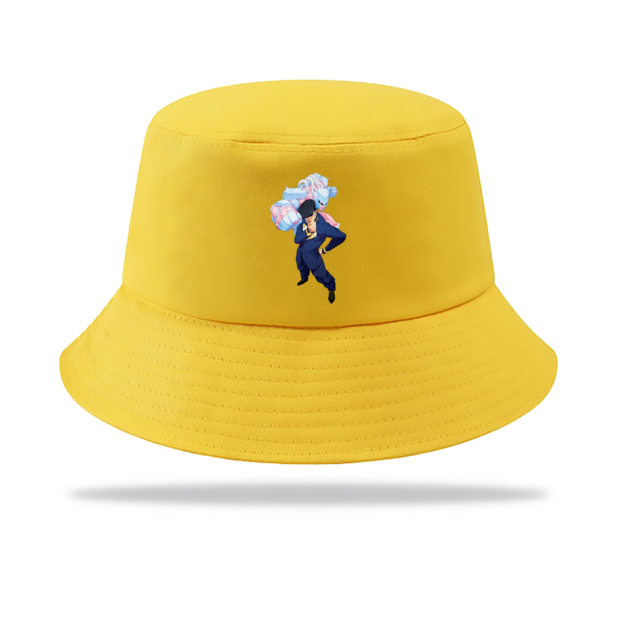 （画像用） ジョジョの奇妙な冒険 ひがしかた じょうすけ JoJo's Bizarre Adventure Higashikata Josuke アウトドア日除けバケットハット