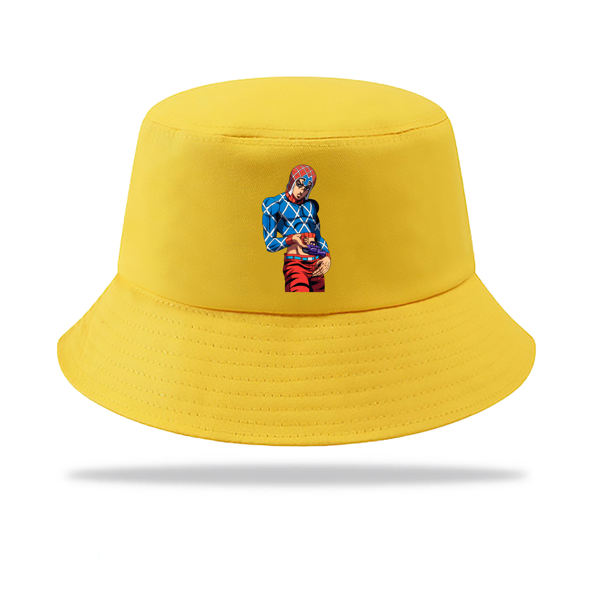 （画像用） ジョジョの奇妙な冒険 グイード?ミスタ JoJo's Bizarre Adventure Guido Mista アウトドア日除けバケットハット