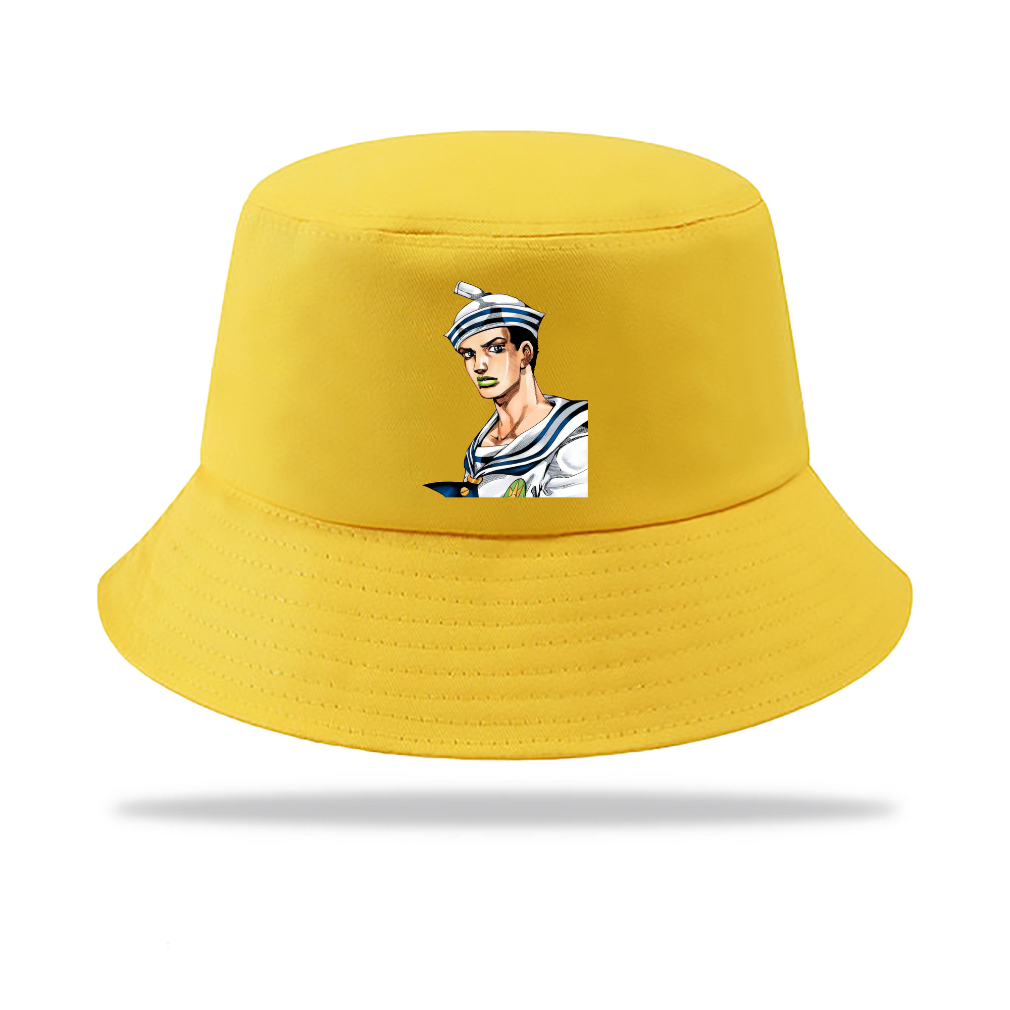 （画像用） ジョジョの奇妙な冒険 東方定助 JoJo's Bizarre Adventure Higashikata Josuke アウトドア日除けバケットハット