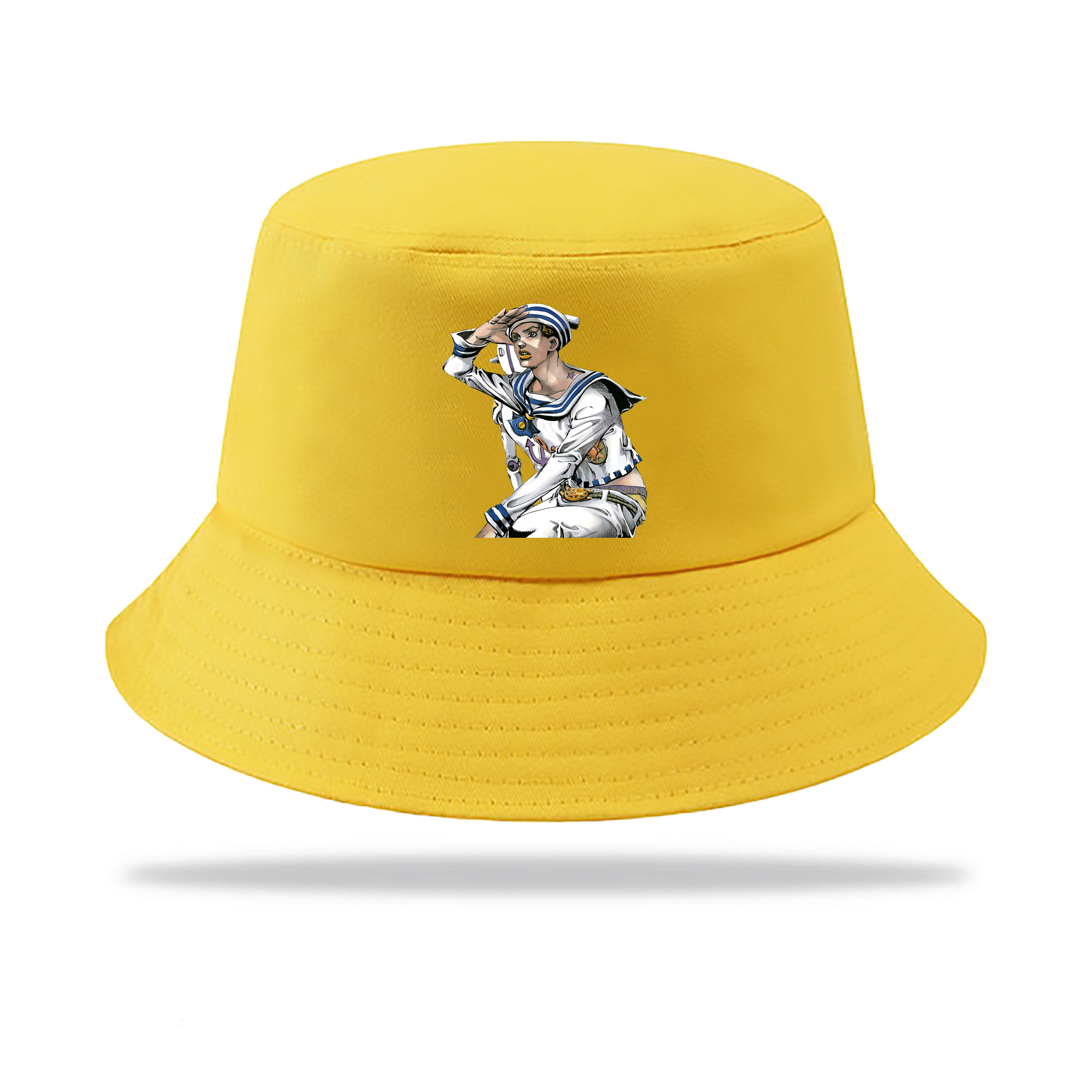 （画像用） ジョジョの奇妙な冒険 東方定助 JoJo's Bizarre Adventure Higashikata Josuke アウトドア日除けバケットハット