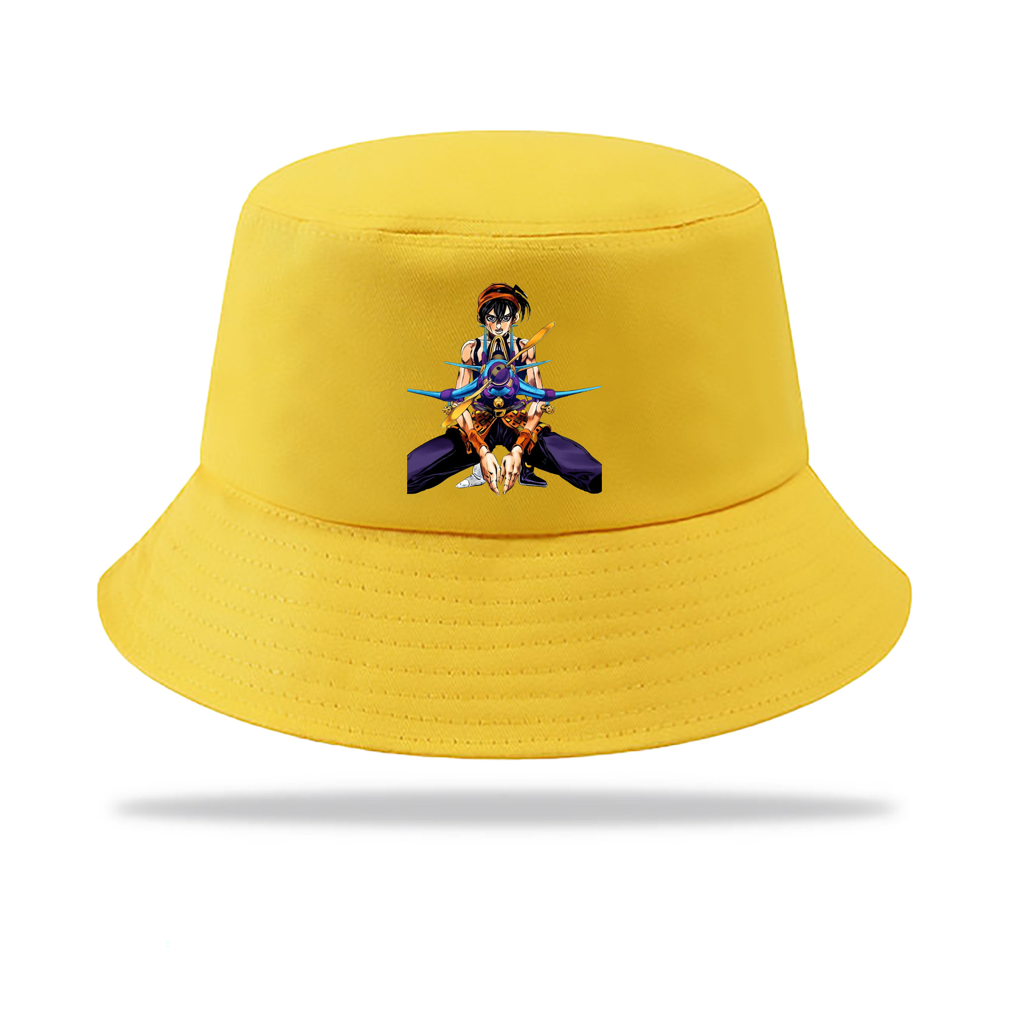（画像用） ジョジョの奇妙な冒険 ナランチャ?ギルガ JoJo's Bizarre Adventure Narancia Ghirga アウトドア日除けバケットハット