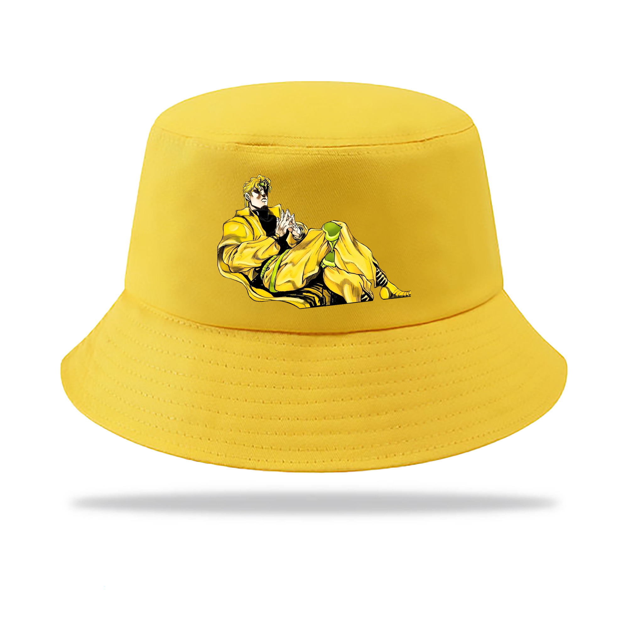 （画像用） ジョジョの奇妙な冒険 ディオ?ブランドー JoJo's Bizarre Adventure Dio Brando アウトドア日除けバケットハット