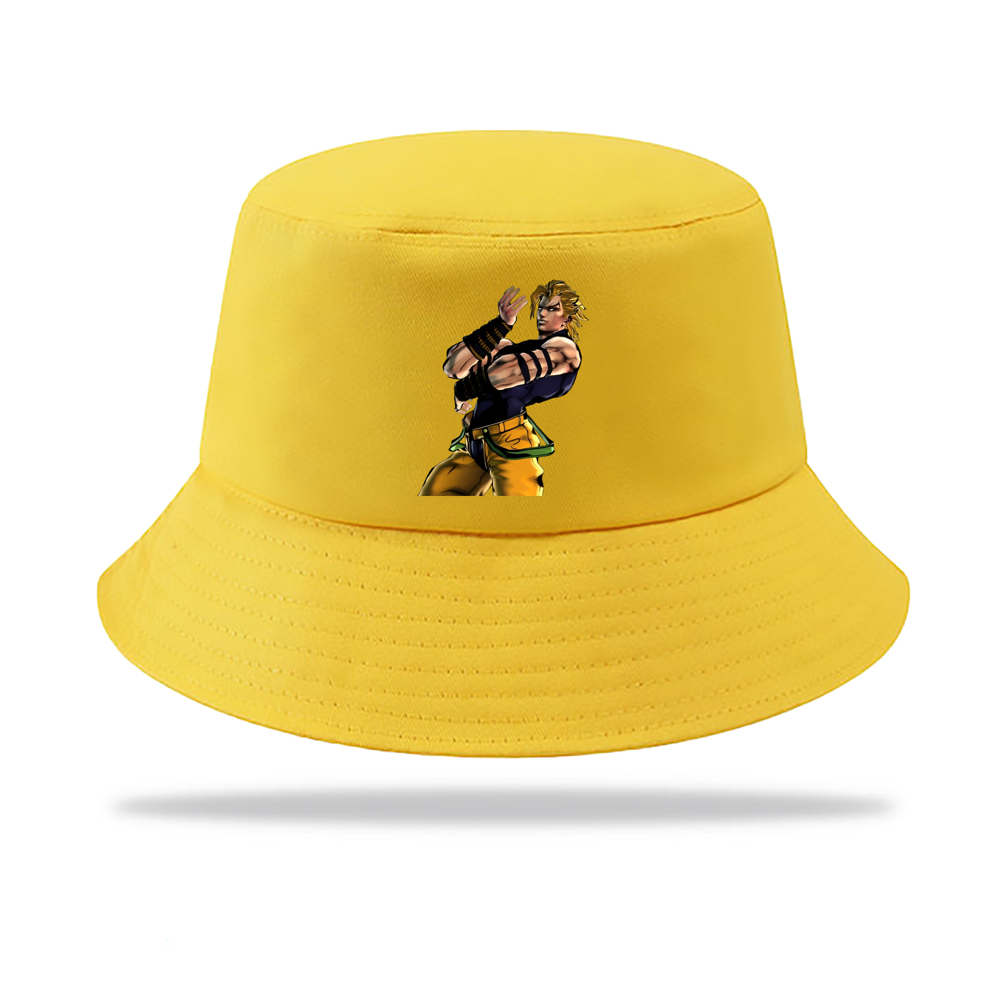 （画像用） ジョジョの奇妙な冒険 ディオ?ブランドー JoJo's Bizarre Adventure Dio Brando アウトドア日除けバケットハット