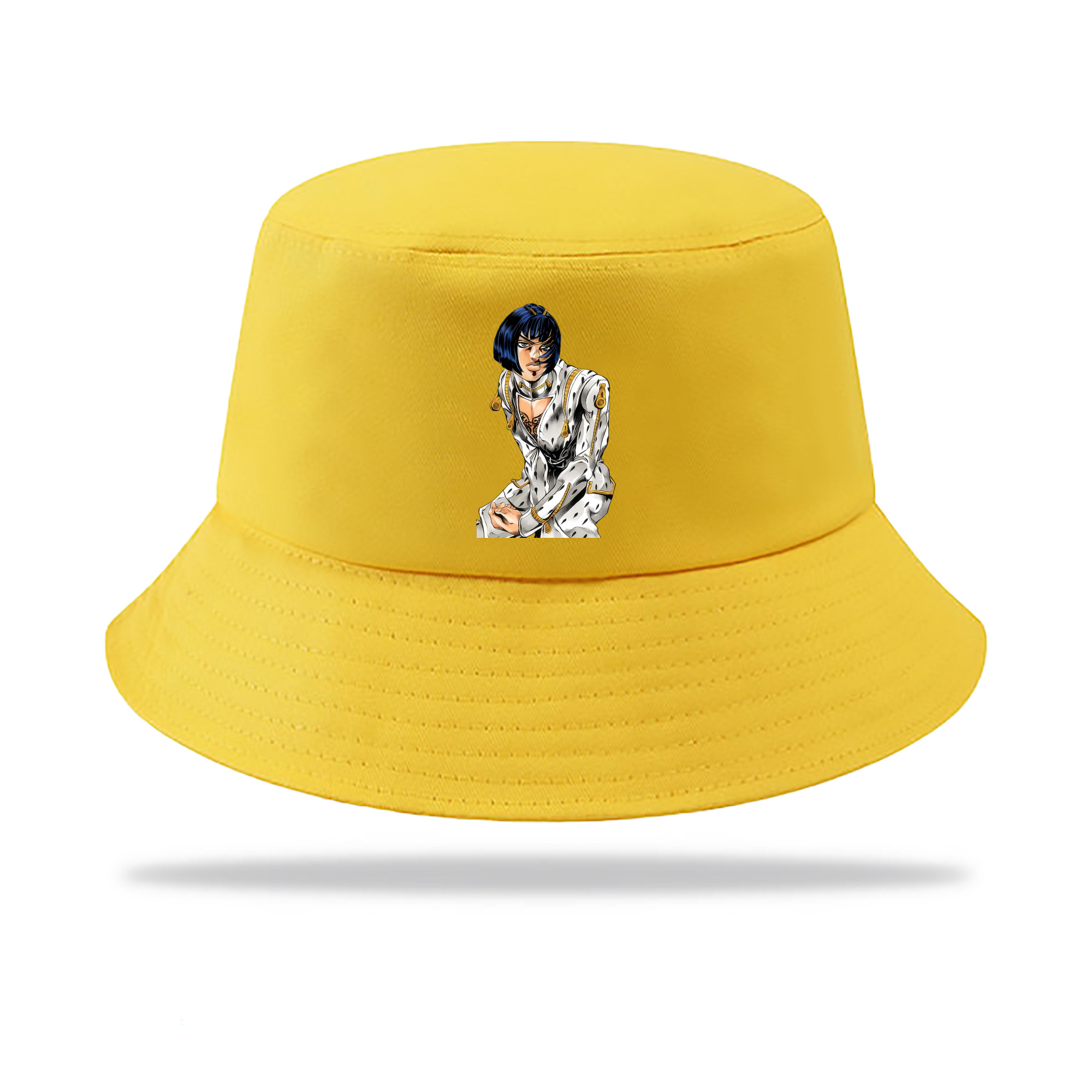 （画像用） ジョジョの奇妙な冒険 ブローノ?ブチャラティ JoJo's Bizarre Adventure Bruno Bucciarati アウトドア日除けバケットハット