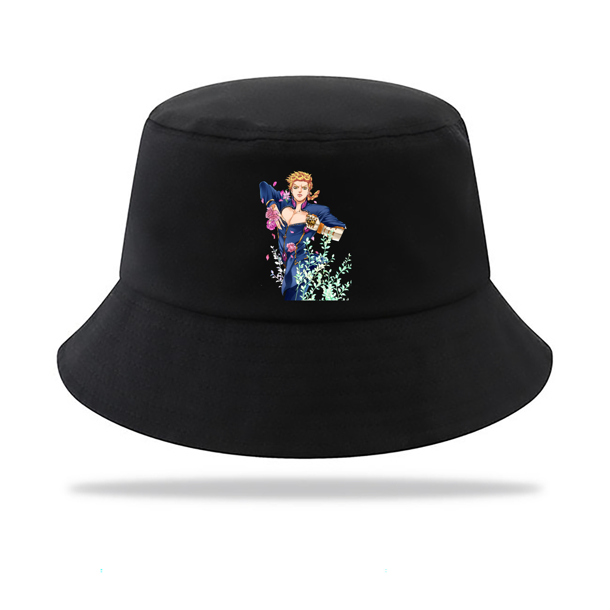 （画像用） ジョジョの奇妙な冒険 ジョルノ?ジョバァーナ JoJo's Bizarre Adventure Giorno Giovanna アウトドア日除けバケットハット