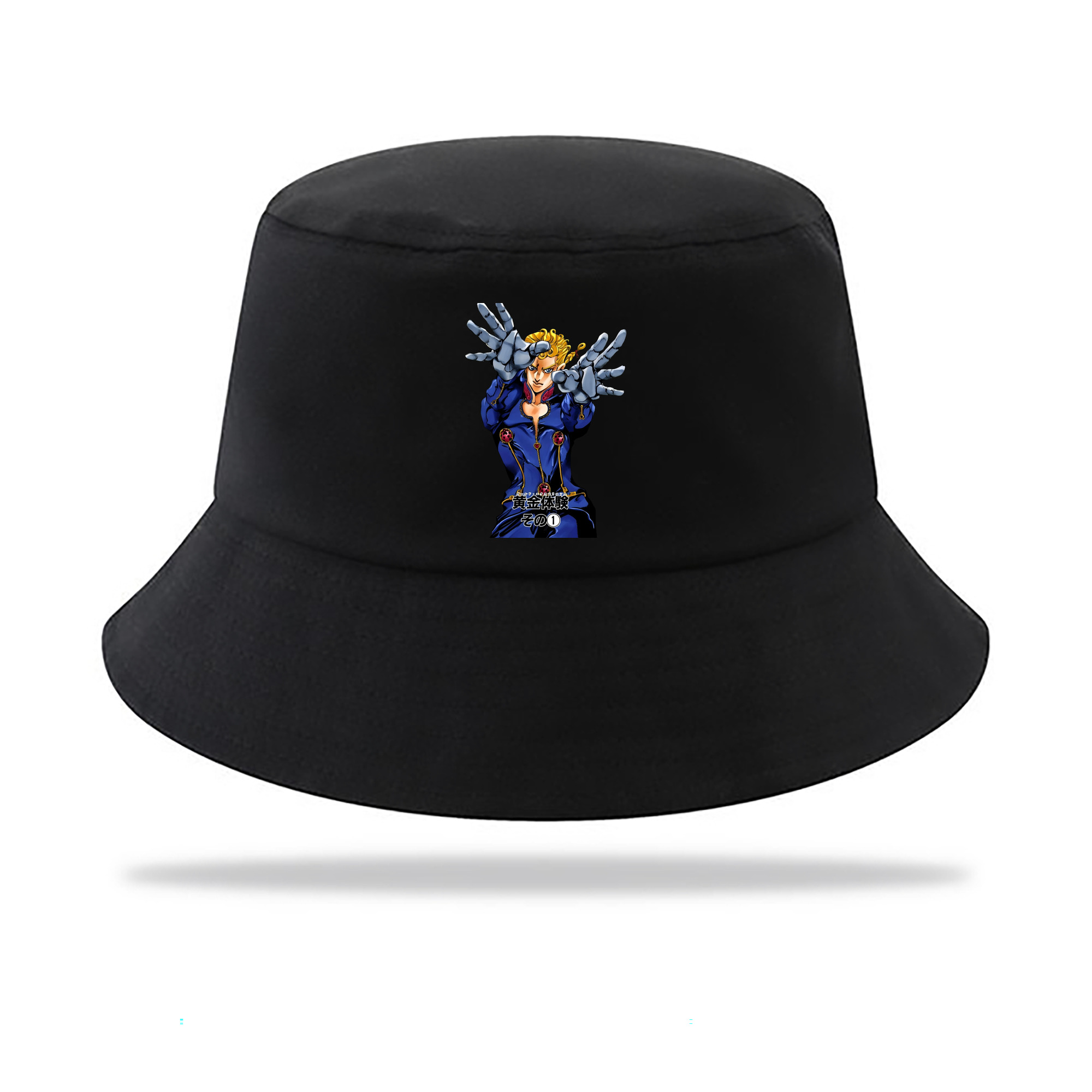 （画像用） ジョジョの奇妙な冒険 ジョルノ?ジョバァーナ JoJo's Bizarre Adventure Giorno Giovanna アウトドア日除けバケットハット