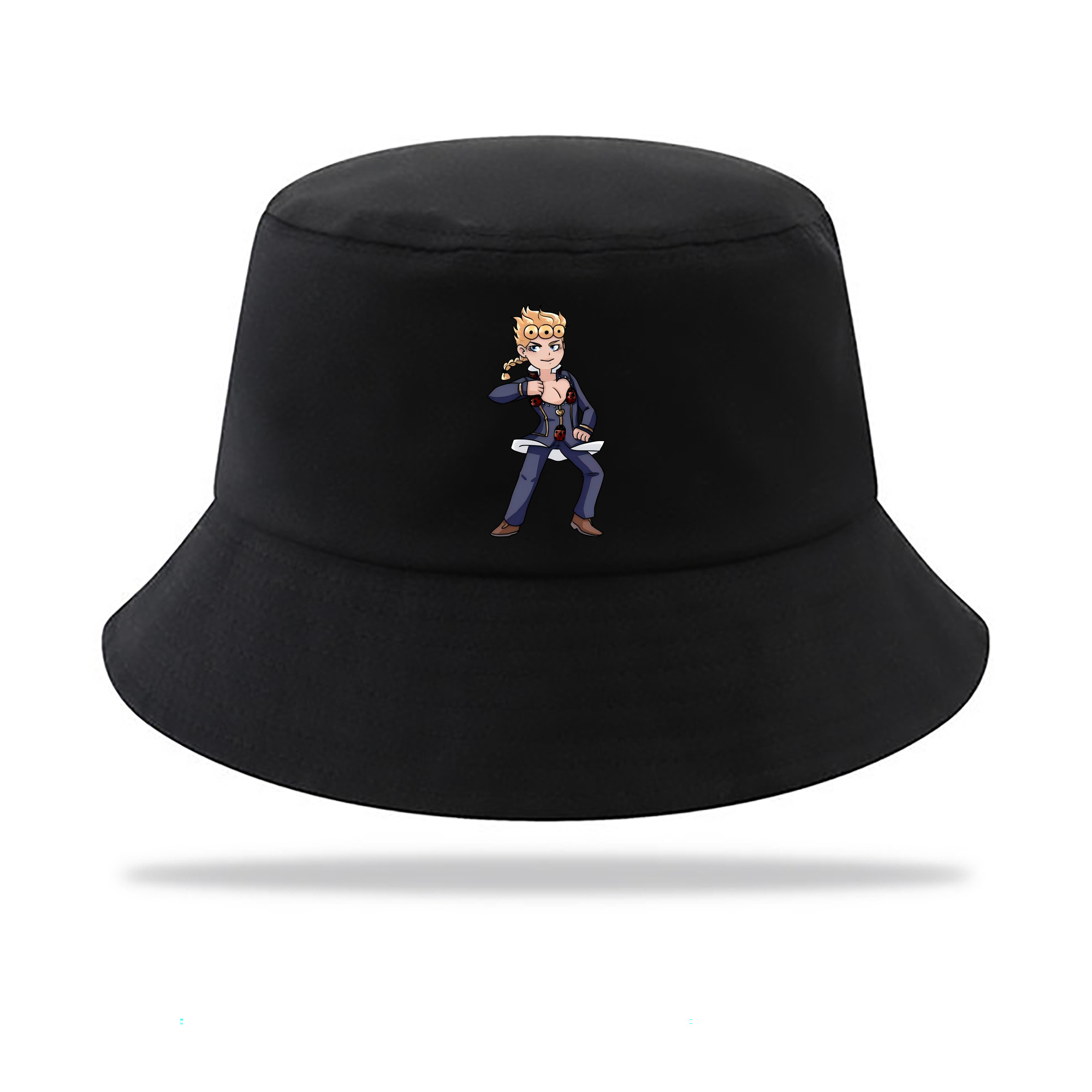 （画像用） ジョジョの奇妙な冒険 ジョルノ?ジョバァーナ JoJo's Bizarre Adventure Giorno Giovanna アウトドア日除けバケットハット