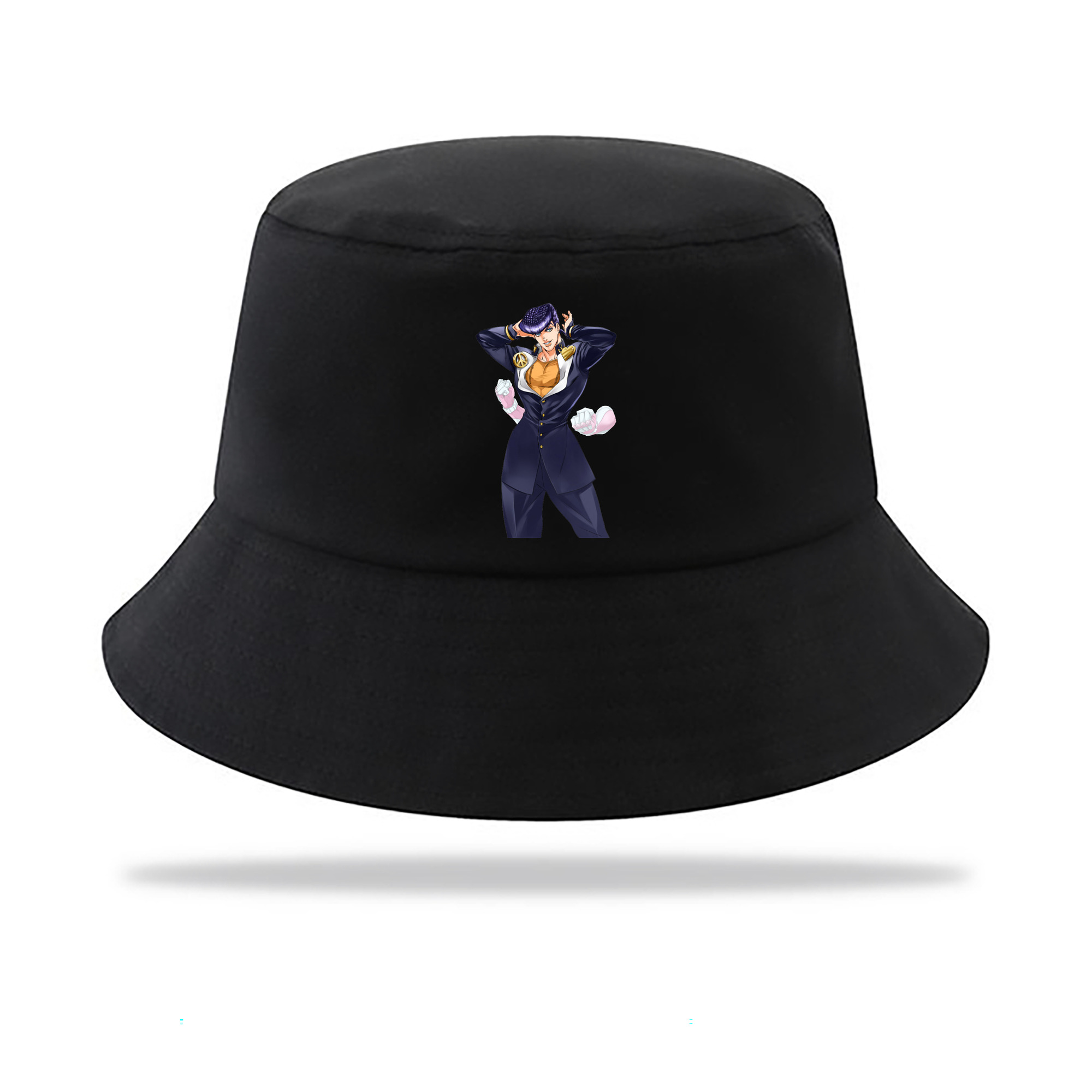 （画像用） ジョジョの奇妙な冒険 ひがしかた じょうすけ JoJo's Bizarre Adventure Higashikata Josuke アウトドア日除けバケットハット