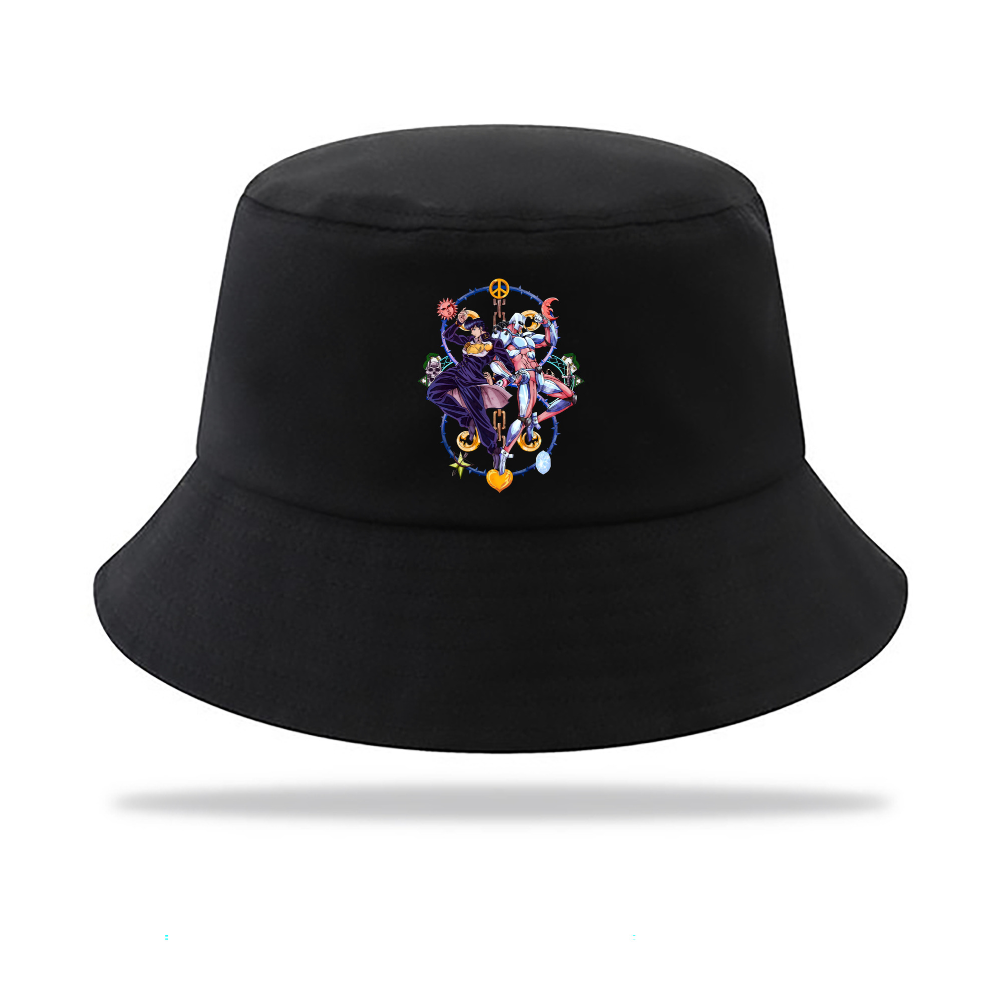 （画像用） ジョジョの奇妙な冒険 ひがしかた じょうすけ JoJo's Bizarre Adventure Higashikata Josuke アウトドア日除けバケットハット
