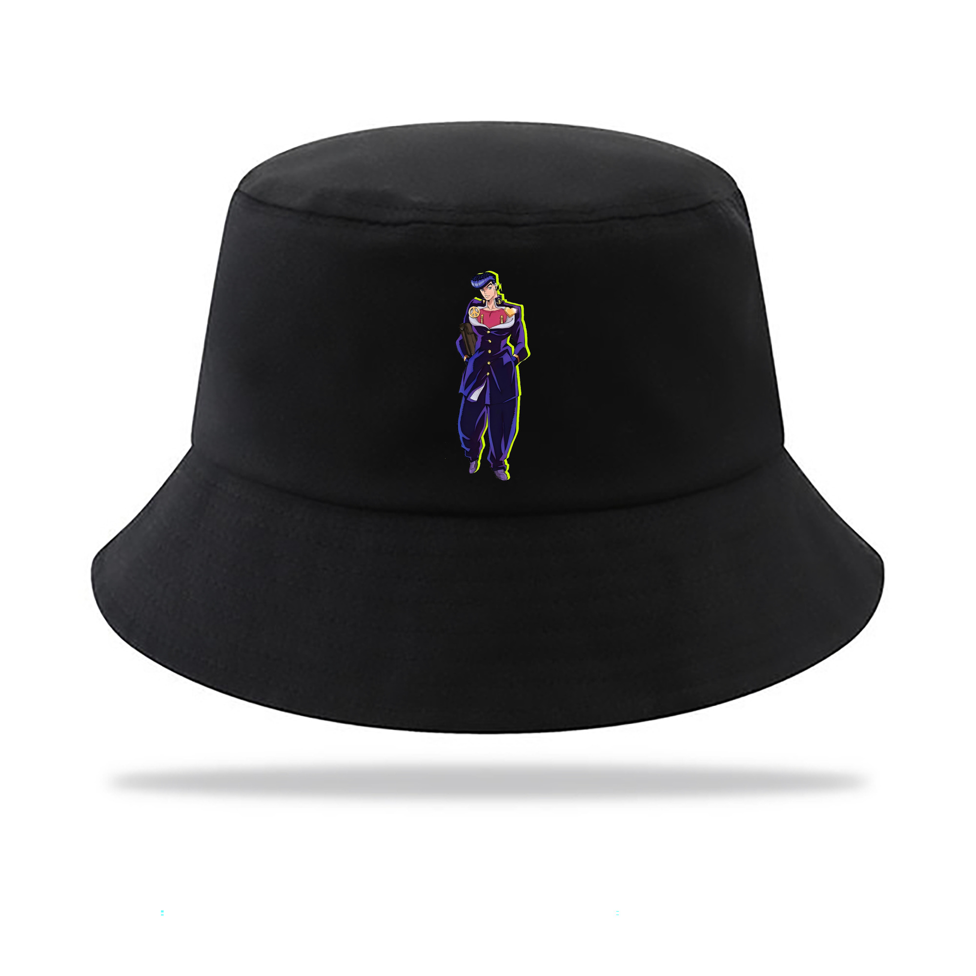 （画像用） ジョジョの奇妙な冒険 ひがしかた じょうすけ JoJo's Bizarre Adventure Higashikata Josuke アウトドア日除けバケットハット