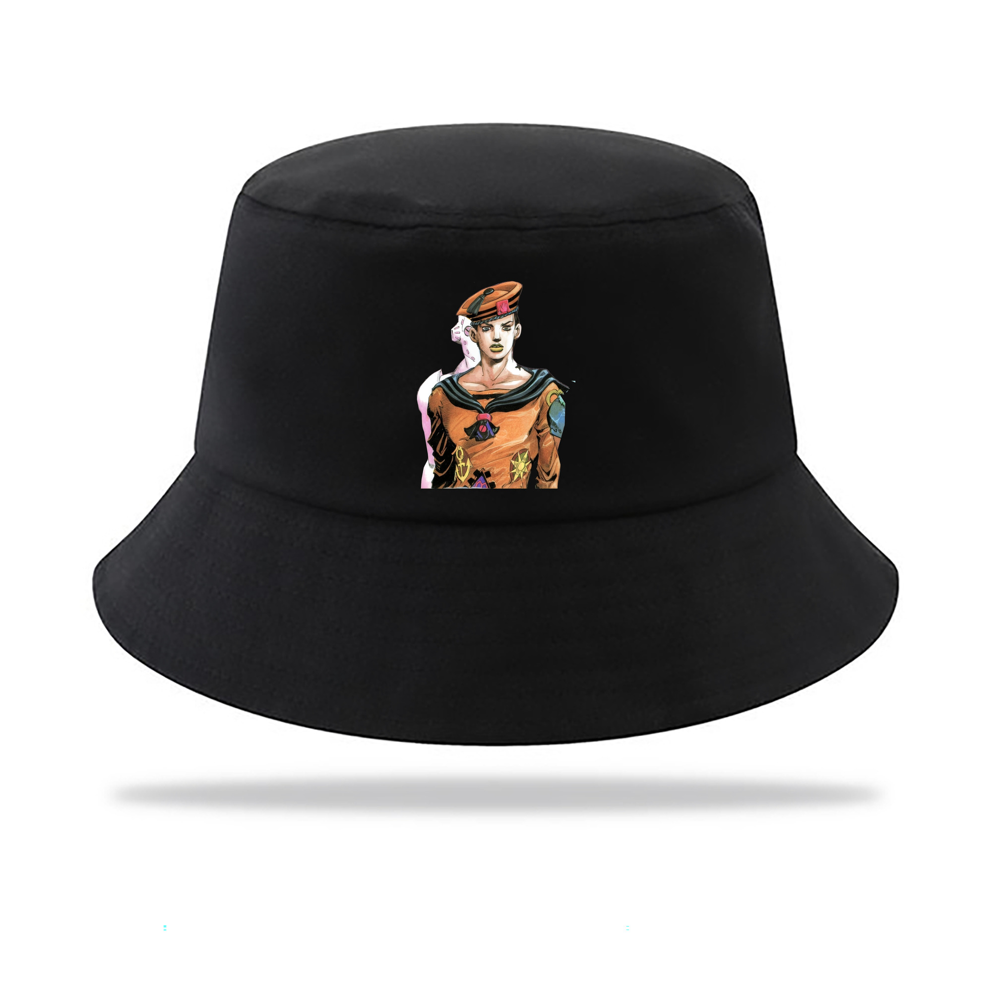 （画像用） ジョジョの奇妙な冒険 東方定助 JoJo's Bizarre Adventure Higashikata Josuke アウトドア日除けバケットハット