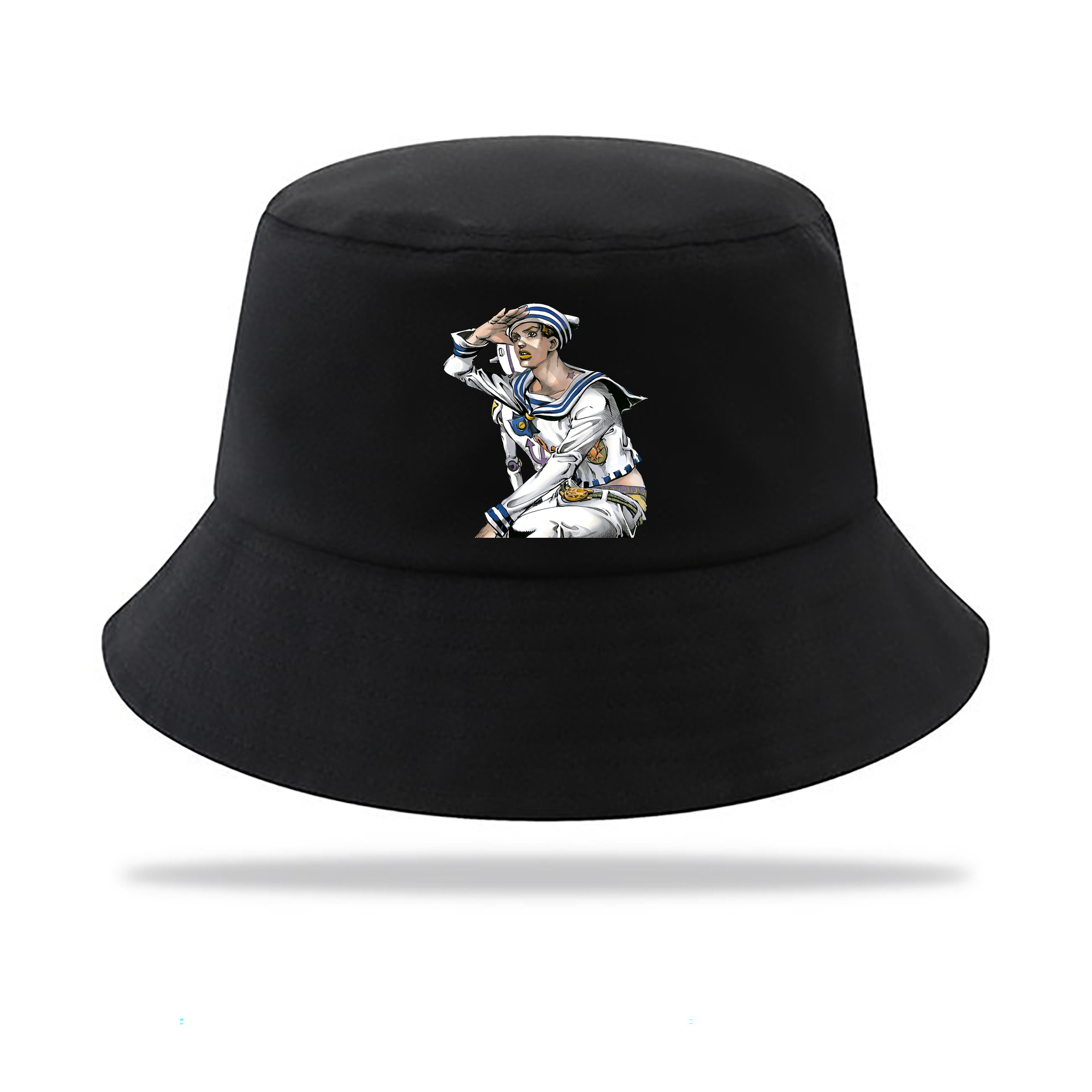 （画像用） ジョジョの奇妙な冒険 東方定助 JoJo's Bizarre Adventure Higashikata Josuke アウトドア日除けバケットハット
