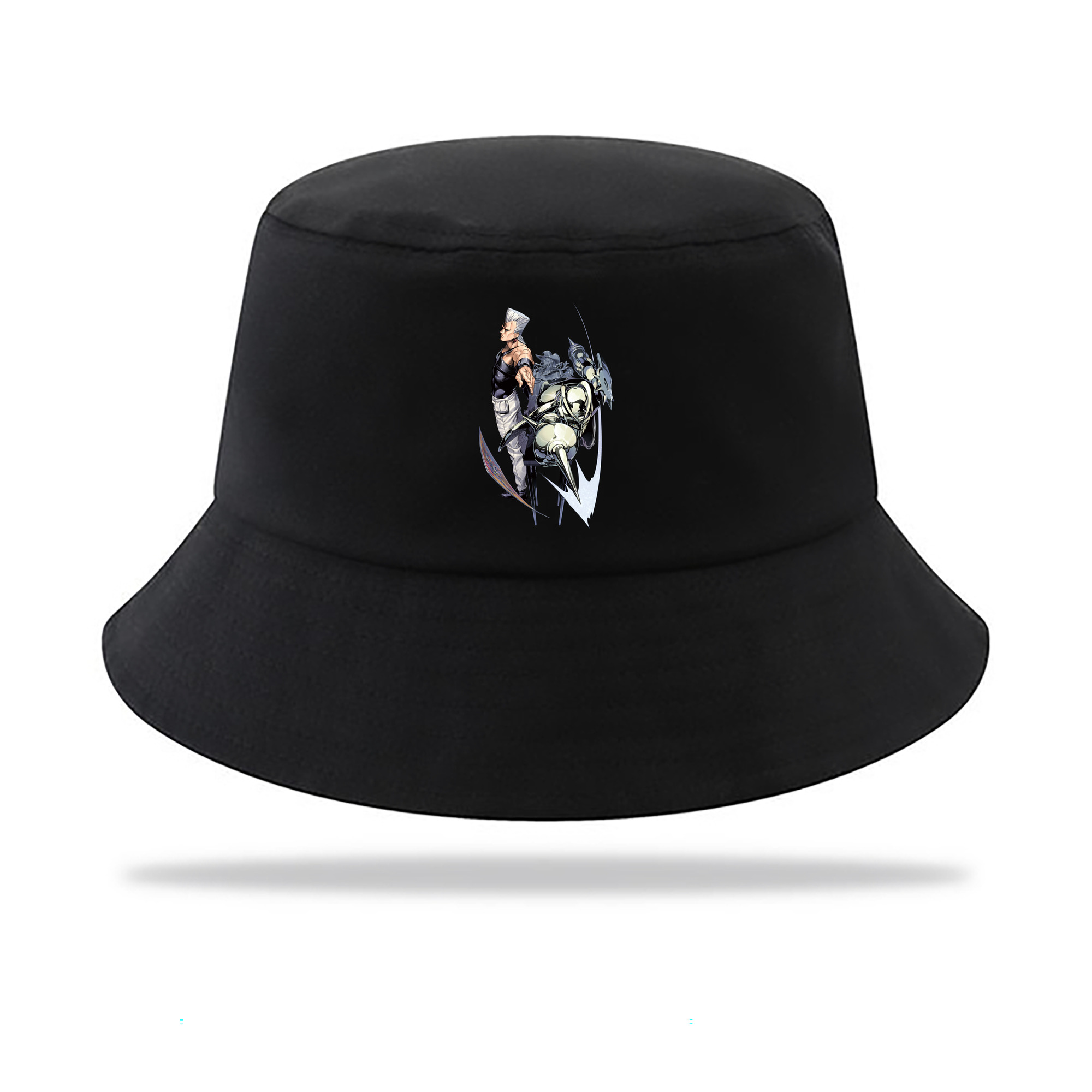 （画像用） ジョジョの奇妙な冒険 ジャン＝ピエール?ポルナレフ JoJo's Bizarre Adventure Jan Pierre Polnareff アウトドア日除けバケットハット