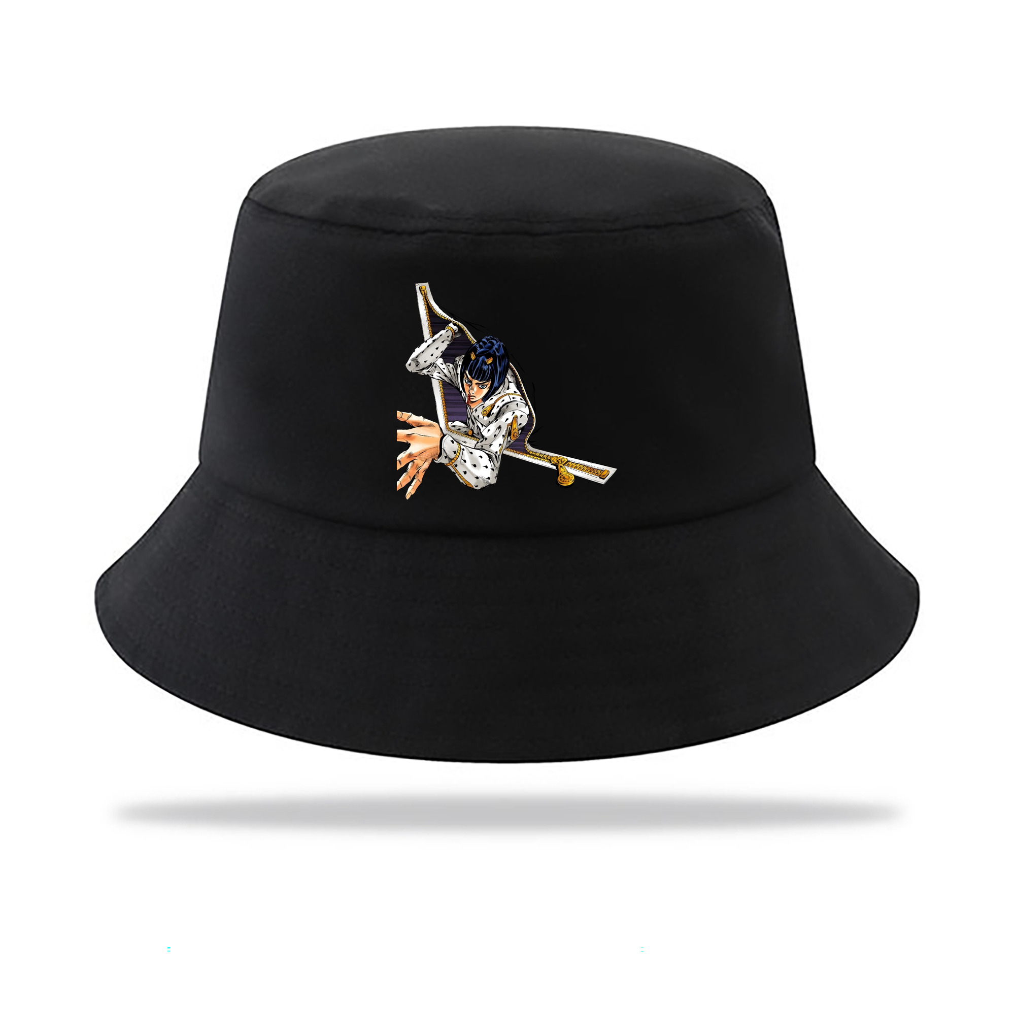 （画像用） ジョジョの奇妙な冒険 ブローノ?ブチャラティ JoJo's Bizarre Adventure Bruno Bucciarati アウトドア日除けバケットハット