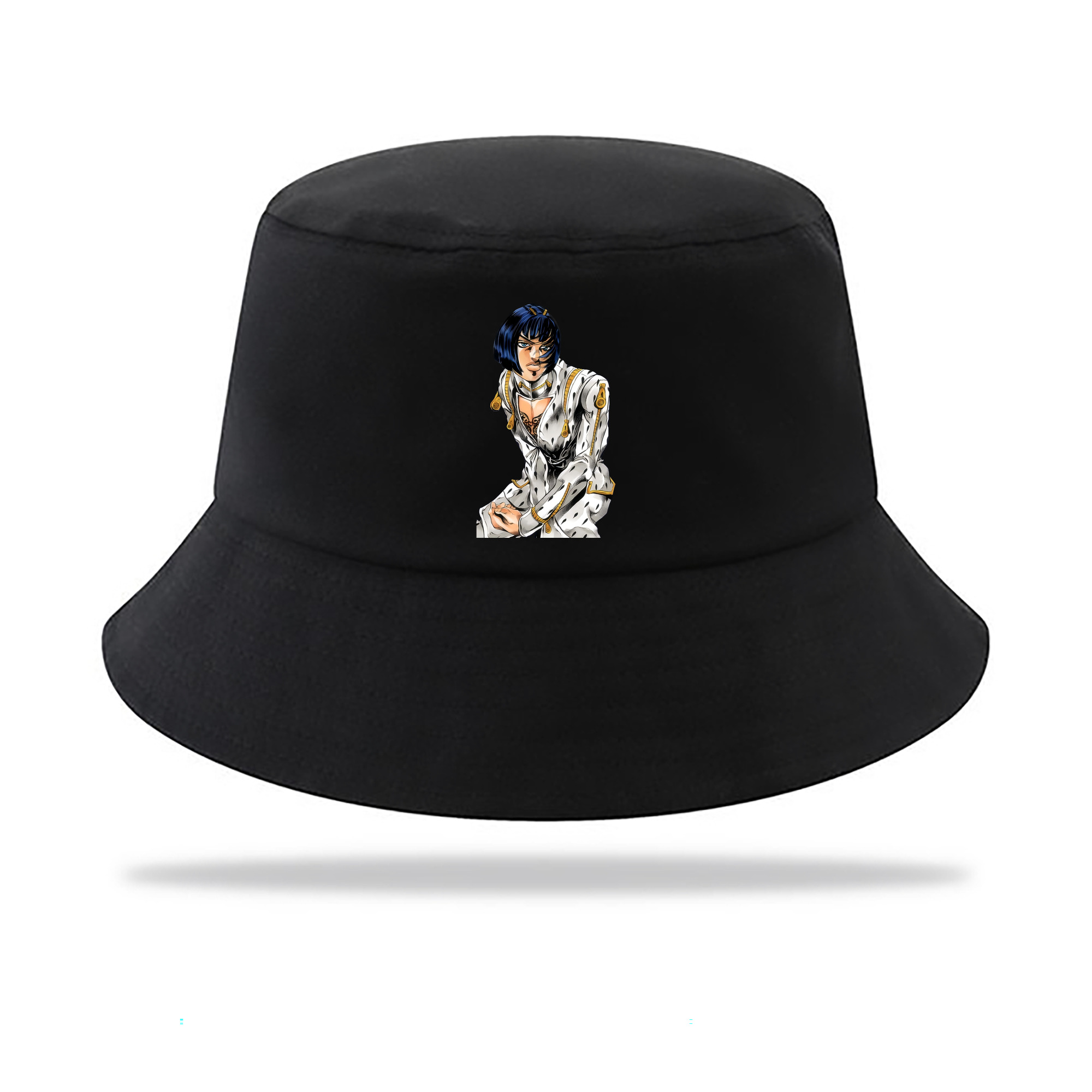（画像用） ジョジョの奇妙な冒険 ブローノ?ブチャラティ JoJo's Bizarre Adventure Bruno Bucciarati アウトドア日除けバケットハット