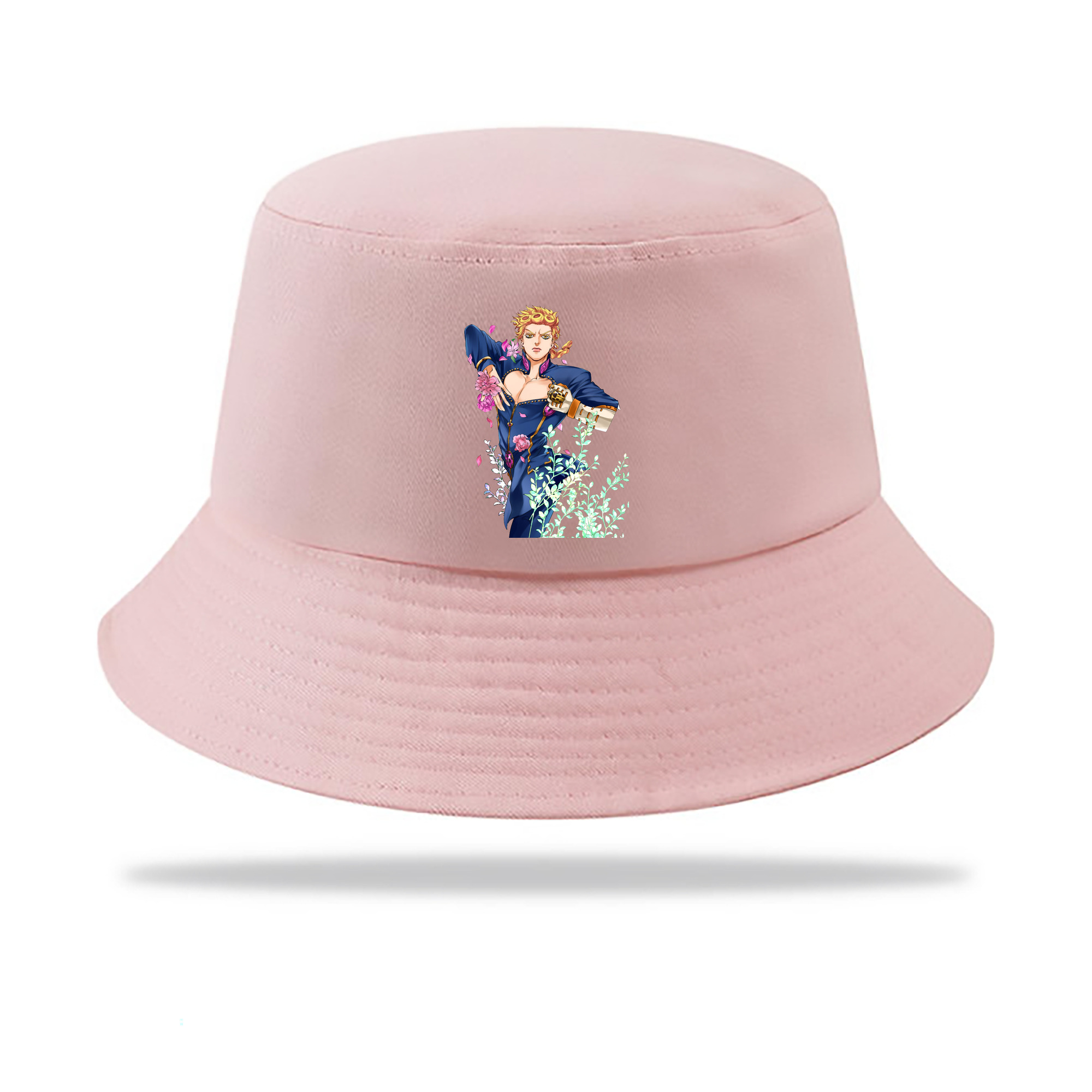 （画像用） ジョジョの奇妙な冒険 ジョルノ?ジョバァーナ JoJo's Bizarre Adventure Giorno Giovanna アウトドア日除けバケットハット