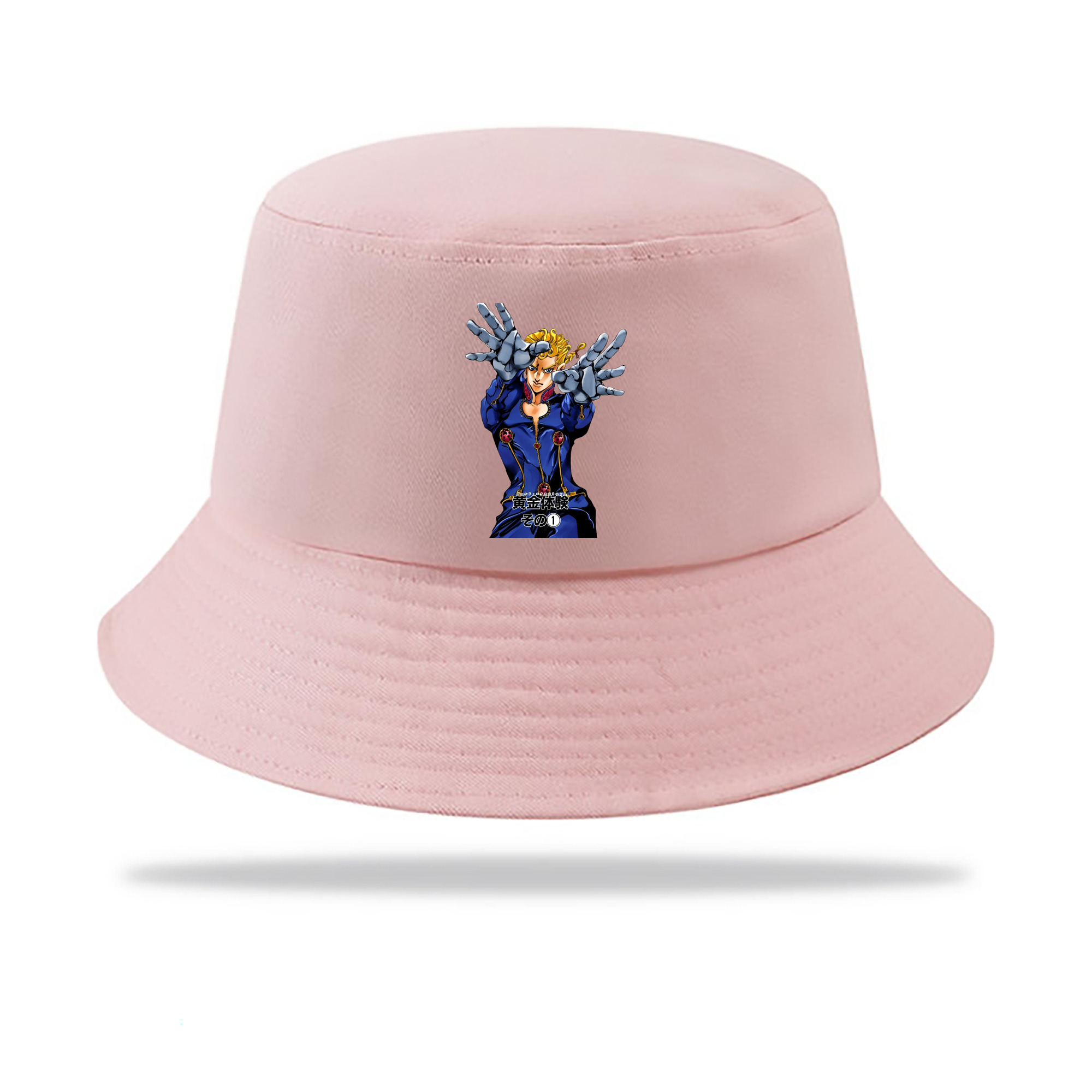 （画像用） ジョジョの奇妙な冒険 ジョルノ?ジョバァーナ JoJo's Bizarre Adventure Giorno Giovanna アウトドア日除けバケットハット