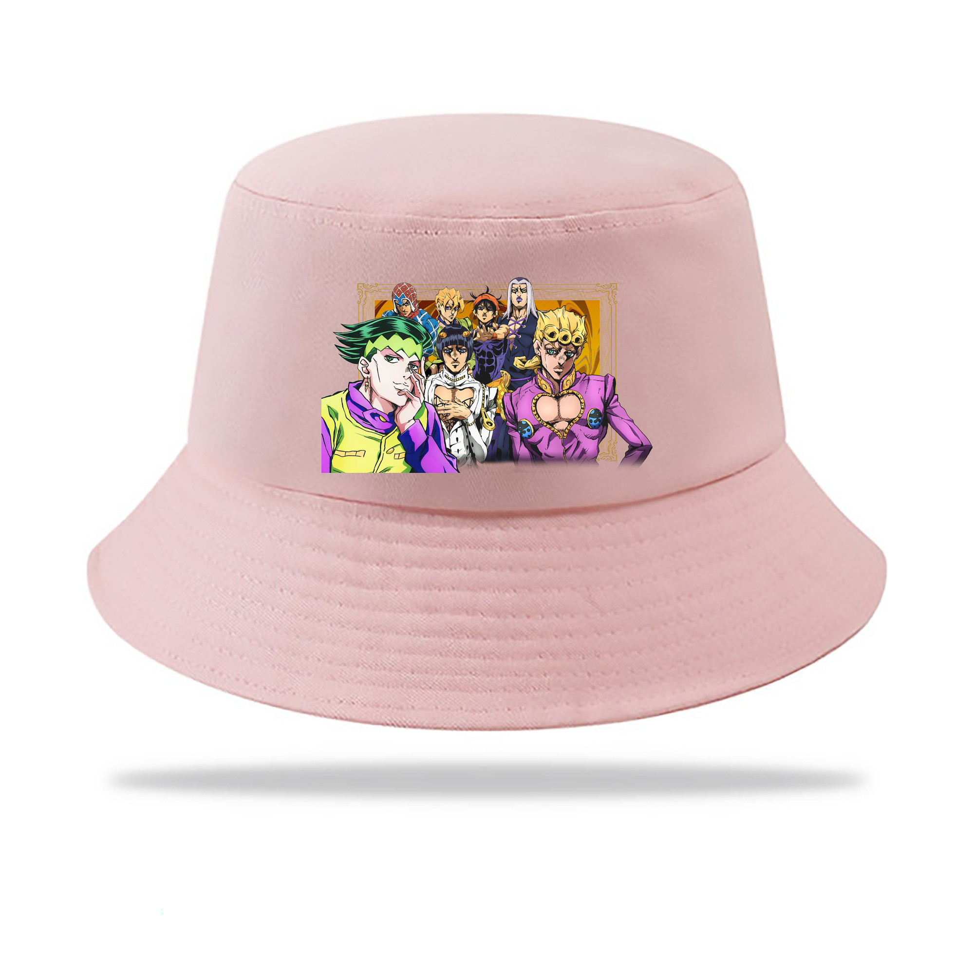 （画像用） ジョジョの奇妙な冒険 ジョルノ?ジョバァーナ JoJo's Bizarre Adventure Giorno Giovanna アウトドア日除けバケットハット