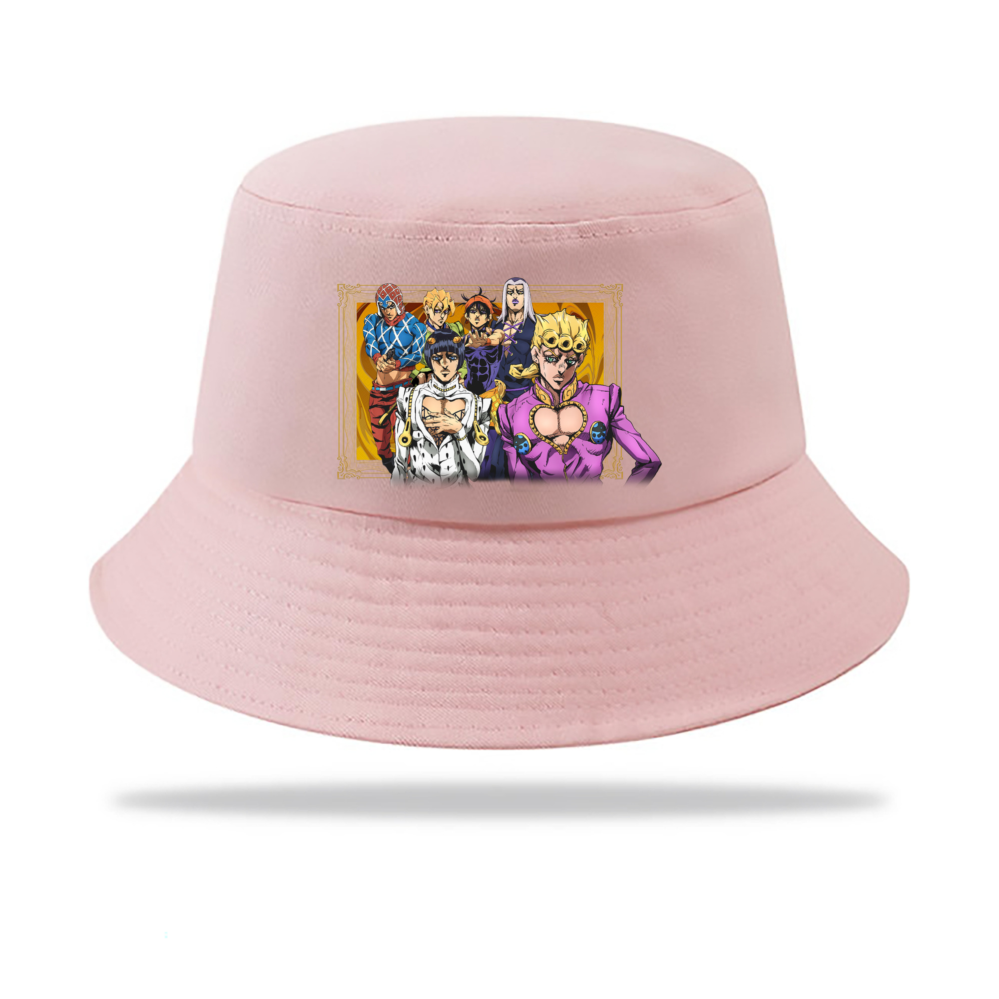 （画像用） ジョジョの奇妙な冒険 ジョルノ?ジョバァーナ JoJo's Bizarre Adventure Giorno Giovanna アウトドア日除けバケットハット