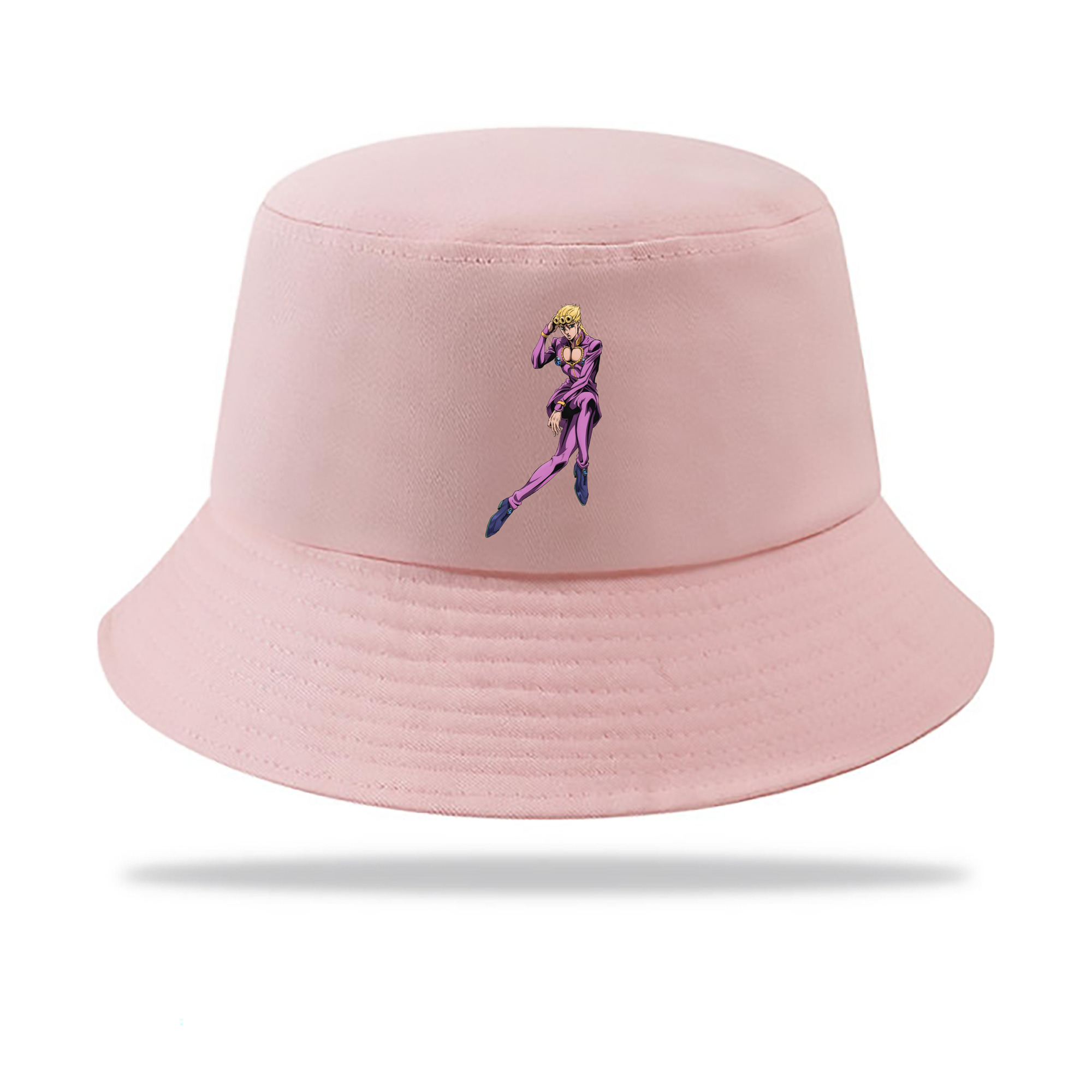 （画像用） ジョジョの奇妙な冒険 ジョルノ?ジョバァーナ JoJo's Bizarre Adventure Giorno Giovanna アウトドア日除けバケットハット