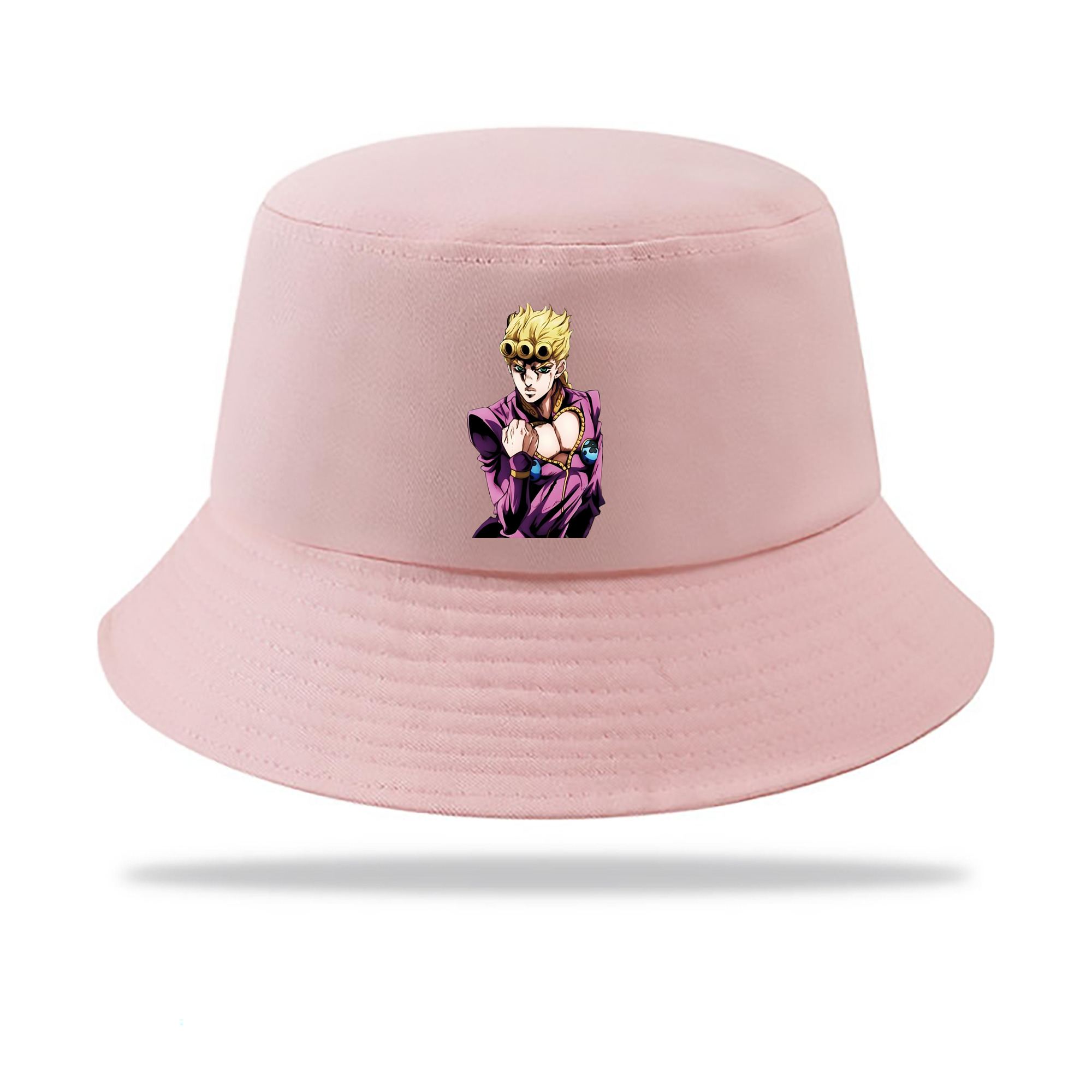 （画像用） ジョジョの奇妙な冒険 ジョルノ?ジョバァーナ JoJo's Bizarre Adventure Giorno Giovanna アウトドア日除けバケットハット