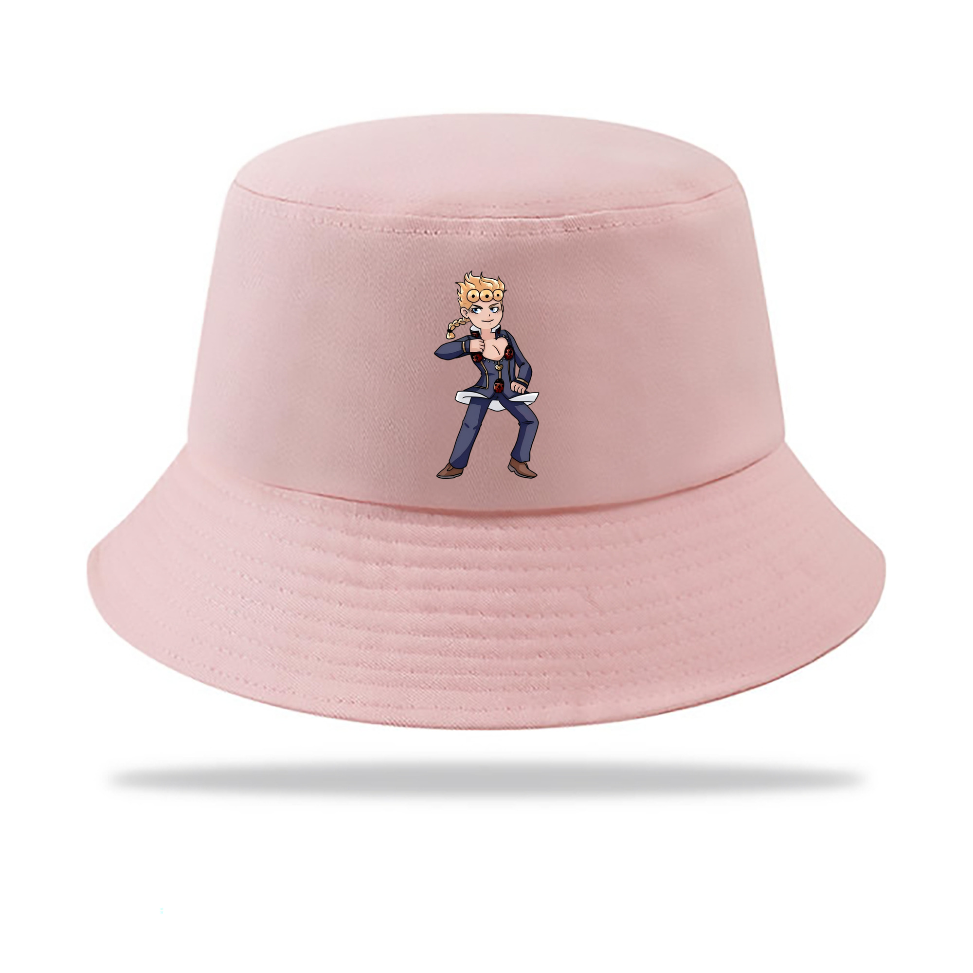 （画像用） ジョジョの奇妙な冒険 ジョルノ?ジョバァーナ JoJo's Bizarre Adventure Giorno Giovanna アウトドア日除けバケットハット