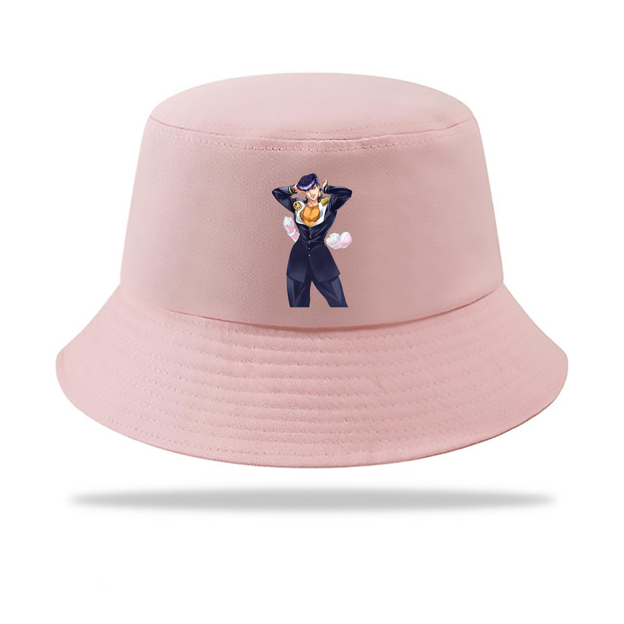 （画像用） ジョジョの奇妙な冒険 ひがしかた じょうすけ JoJo's Bizarre Adventure Higashikata Josuke アウトドア日除けバケットハット