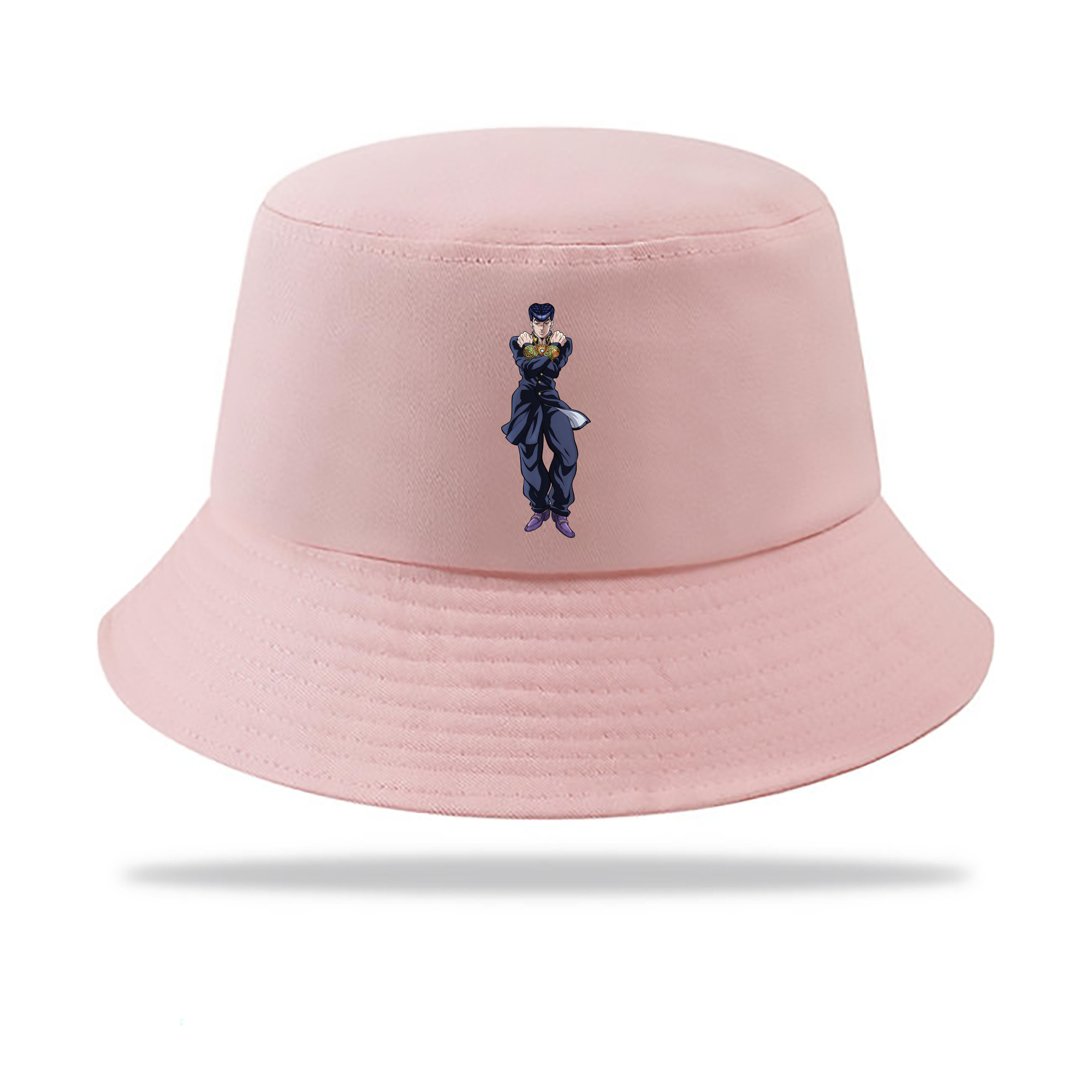 （画像用） ジョジョの奇妙な冒険 ひがしかた じょうすけ JoJo's Bizarre Adventure Higashikata Josuke アウトドア日除けバケットハット