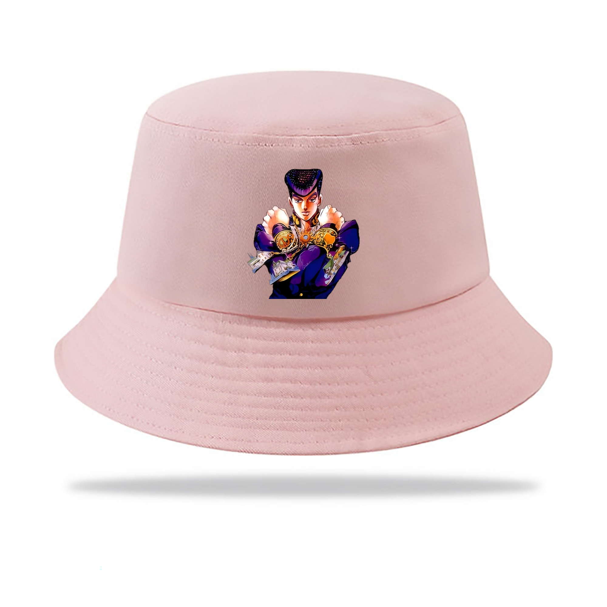 （画像用） ジョジョの奇妙な冒険 ひがしかた じょうすけ JoJo's Bizarre Adventure Higashikata Josuke アウトドア日除けバケットハット
