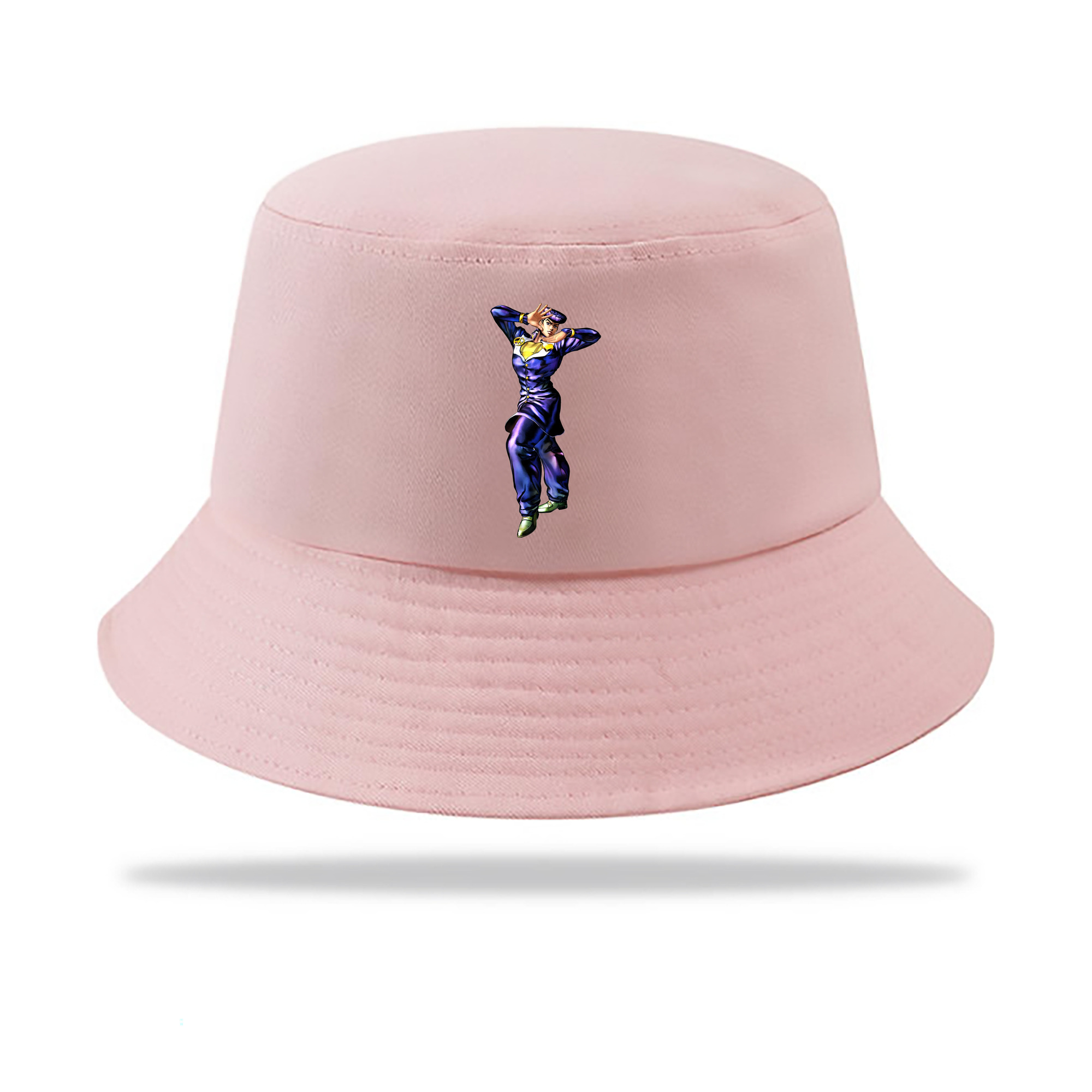 （画像用） ジョジョの奇妙な冒険 ひがしかた じょうすけ JoJo's Bizarre Adventure Higashikata Josuke アウトドア日除けバケットハット