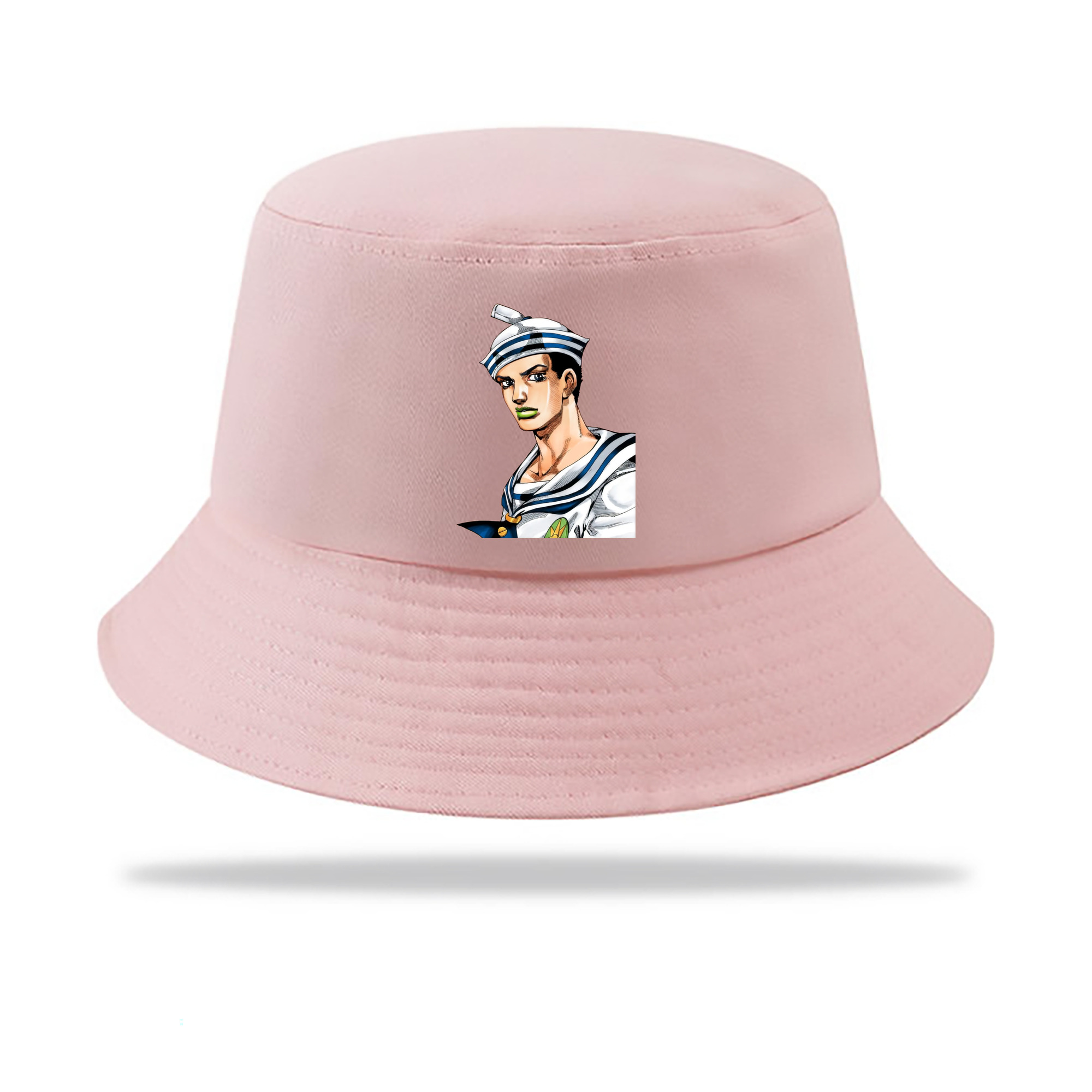 （画像用） ジョジョの奇妙な冒険 東方定助 JoJo's Bizarre Adventure Higashikata Josuke アウトドア日除けバケットハット