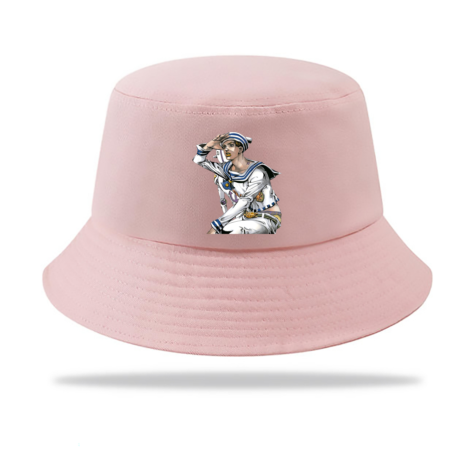 （画像用） ジョジョの奇妙な冒険 東方定助 JoJo's Bizarre Adventure Higashikata Josuke アウトドア日除けバケットハット
