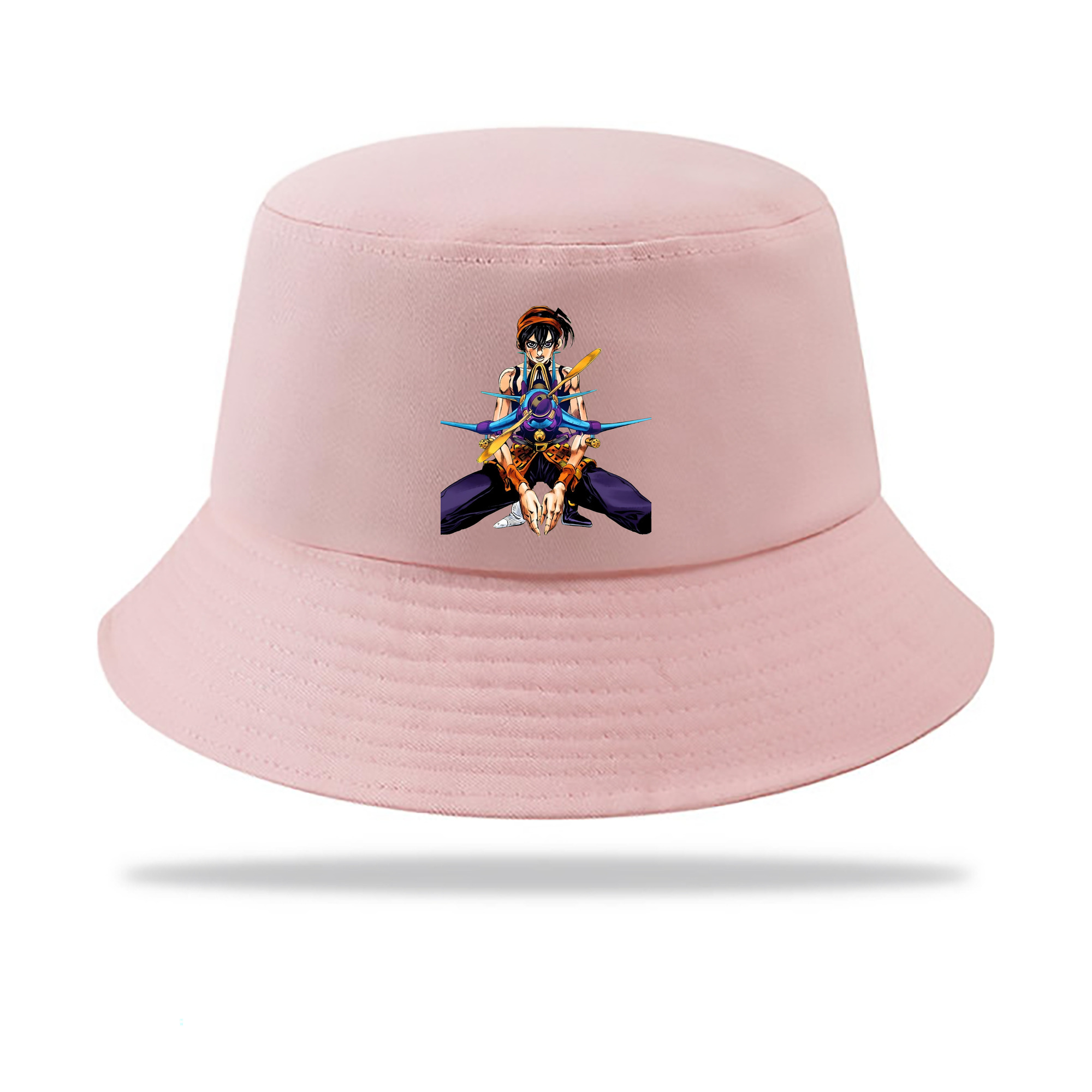 （画像用） ジョジョの奇妙な冒険 ナランチャ?ギルガ JoJo's Bizarre Adventure Narancia Ghirga アウトドア日除けバケットハット