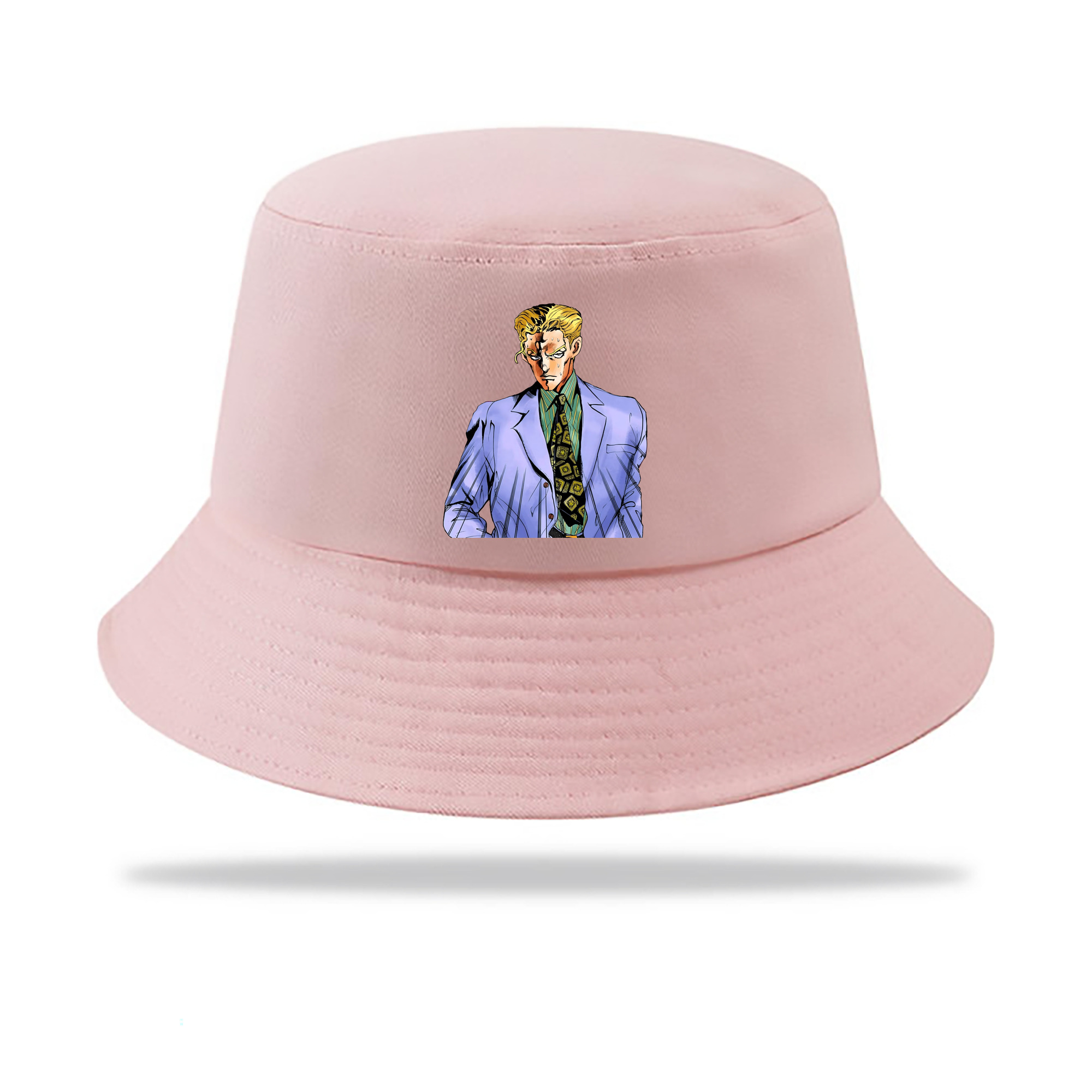 （画像用） ジョジョの奇妙な冒険 きら よしかげ JoJo's Bizarre Adventure Kira Yoshikage アウトドア日除けバケットハット
