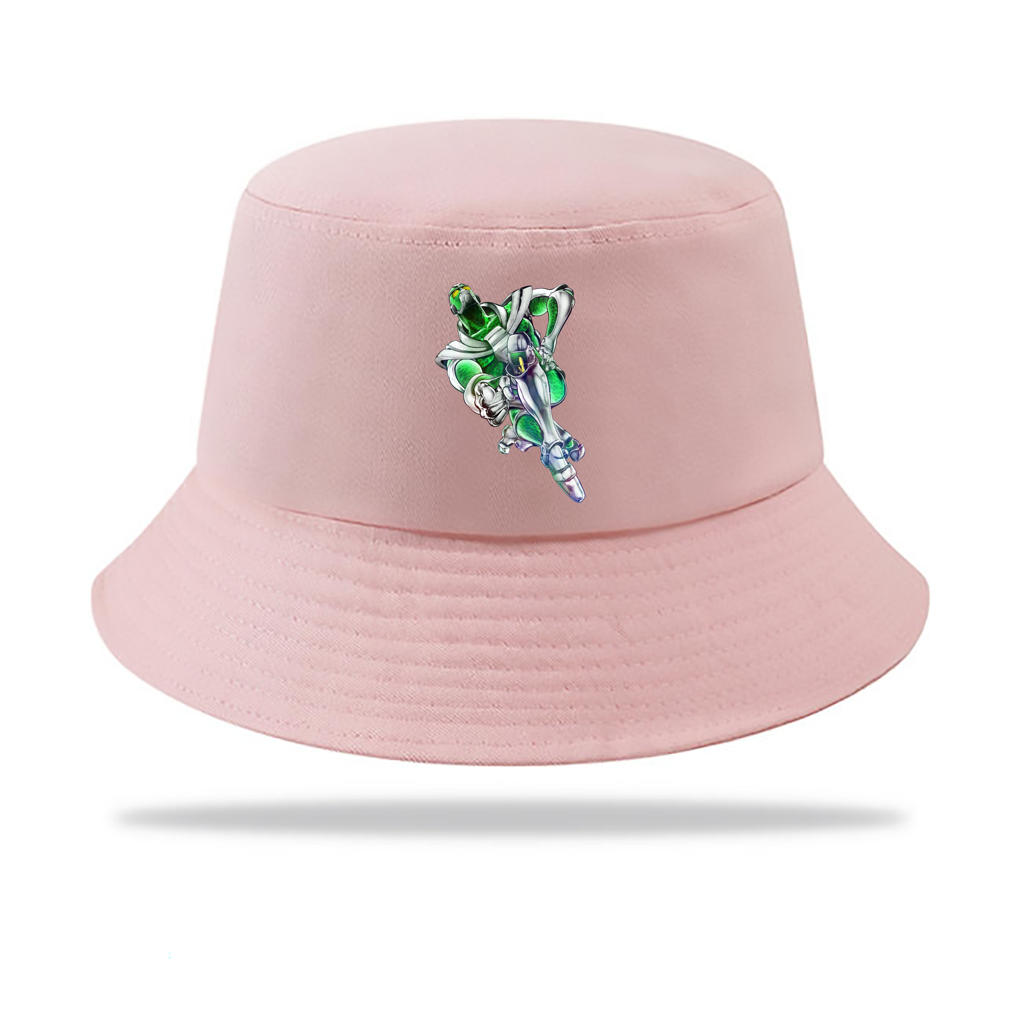 （画像用） ジョジョの奇妙な冒険 花京院 典明（かきょういん のりあき） JoJo's Bizarre Adventure Kakyoin Noriaki アウトドア日除けバケットハット